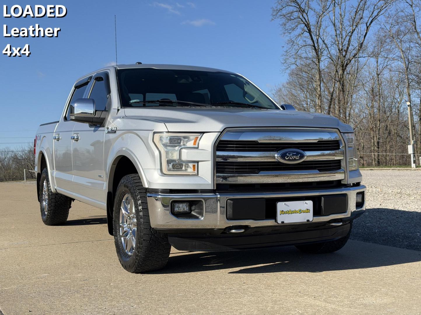 2015 SILVER /Gray Ford F-150 Lariat SuperCrew 6.5-ft. Bed 4WD (1FTEW1EG7FK) with an 3.5L V6 TURBO engine, Automatic transmission, located at 2990 Old Orchard Rd., Jackson, MO, 63755, 37.354214, -89.612106 - 2015 Ford F-150 Lariat 164xxx miles 4x4 3.5L V6 Automatic Leather Navigation Power/Heated/Cooled Seats Heated Rear Seats Heated Steering Wheel Backup Camera Bluetooth Remote Start Cruise Power Windows/Locks/Mirrors We have financing available and we accept trades! Fill out a credit ap - Photo#0