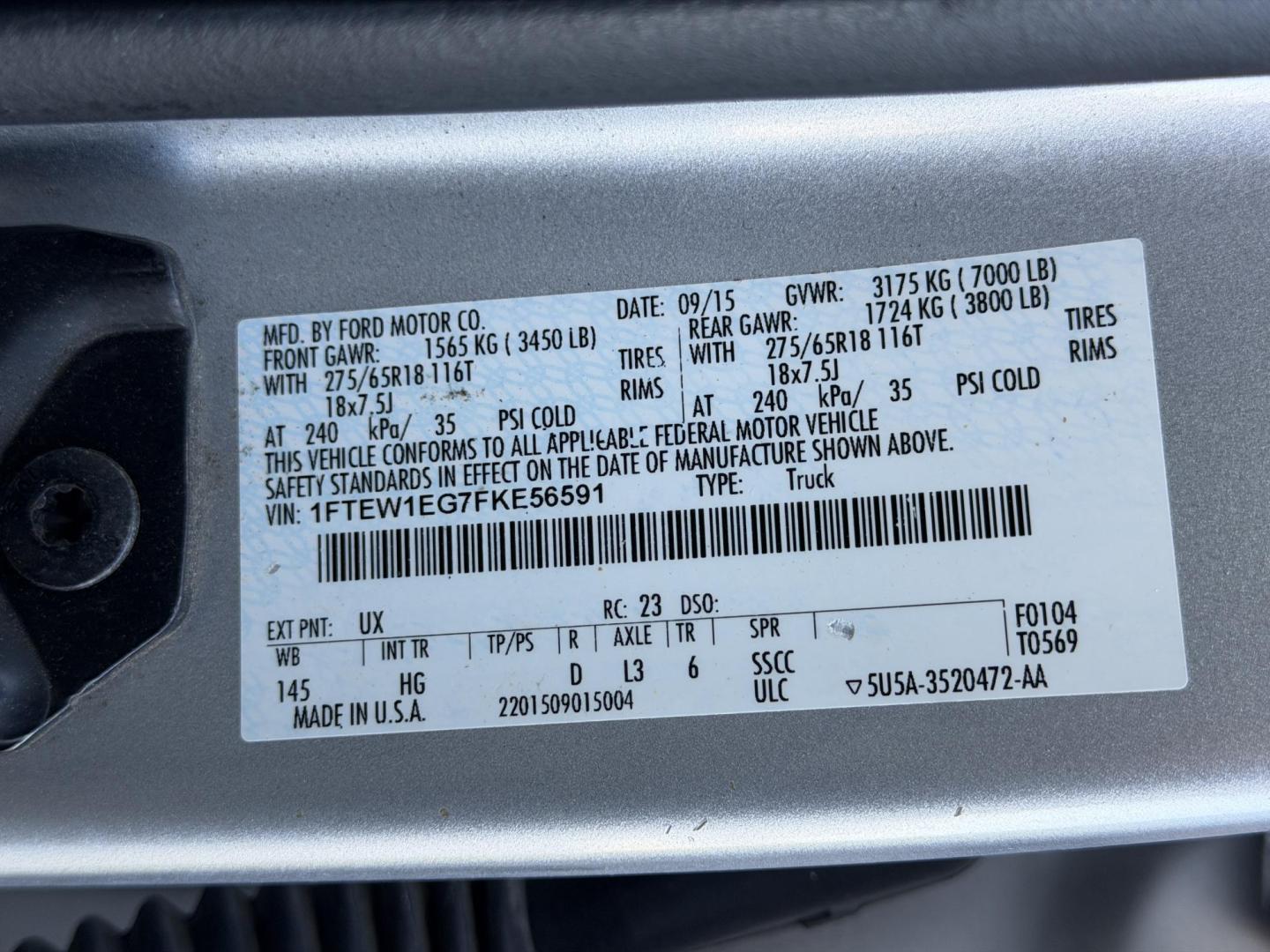 2015 SILVER /Gray Ford F-150 Lariat SuperCrew 6.5-ft. Bed 4WD (1FTEW1EG7FK) with an 3.5L V6 TURBO engine, Automatic transmission, located at 2990 Old Orchard Rd., Jackson, MO, 63755, 37.354214, -89.612106 - 2015 Ford F-150 Lariat 164xxx miles 4x4 3.5L V6 Automatic Leather Navigation Power/Heated/Cooled Seats Heated Rear Seats Heated Steering Wheel Backup Camera Bluetooth Remote Start Cruise Power Windows/Locks/Mirrors We have financing available and we accept trades! Fill out a credit ap - Photo#56