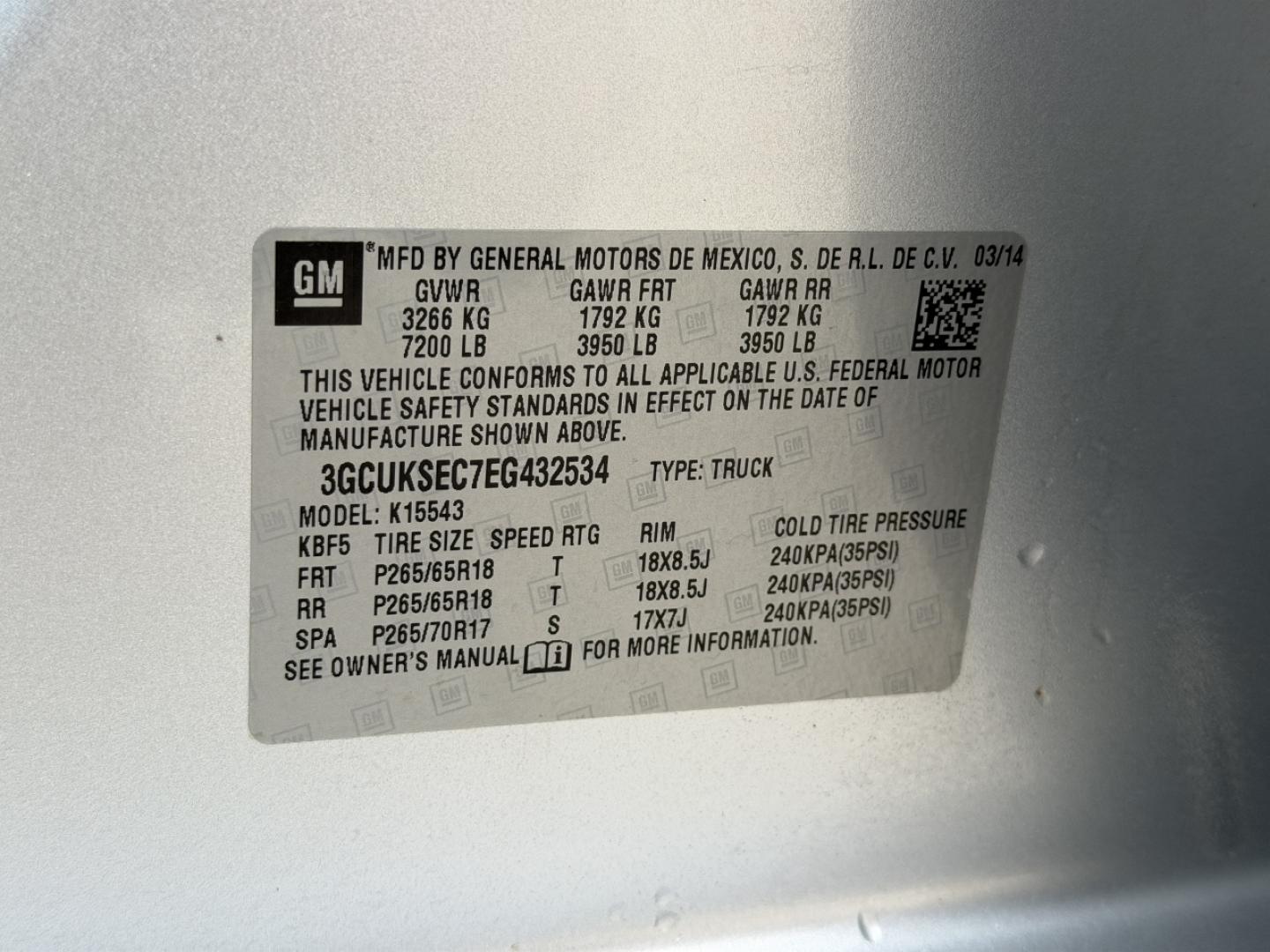 2014 SILVER /Tan Chevrolet Silverado 1500 LTZ Crew Cab 4WD (3GCUKSEC7EG) with an 5.3L V8 engine, Automatic transmission, located at 2990 Old Orchard Rd., Jackson, MO, 63755, 37.354214, -89.612106 - 2014 Chevrolet Silverado 1500 LTZ 174xxx miles 4x4 5.3L V8 Automatic Leather Backup Camera Power/Heated/Cooled Seats Heated Steering Wheel Bluetooth Cruise Power Windows/Locks/Mirrors We have financing available and we accept trades! Fill out a credit application on our website or come b - Photo#53