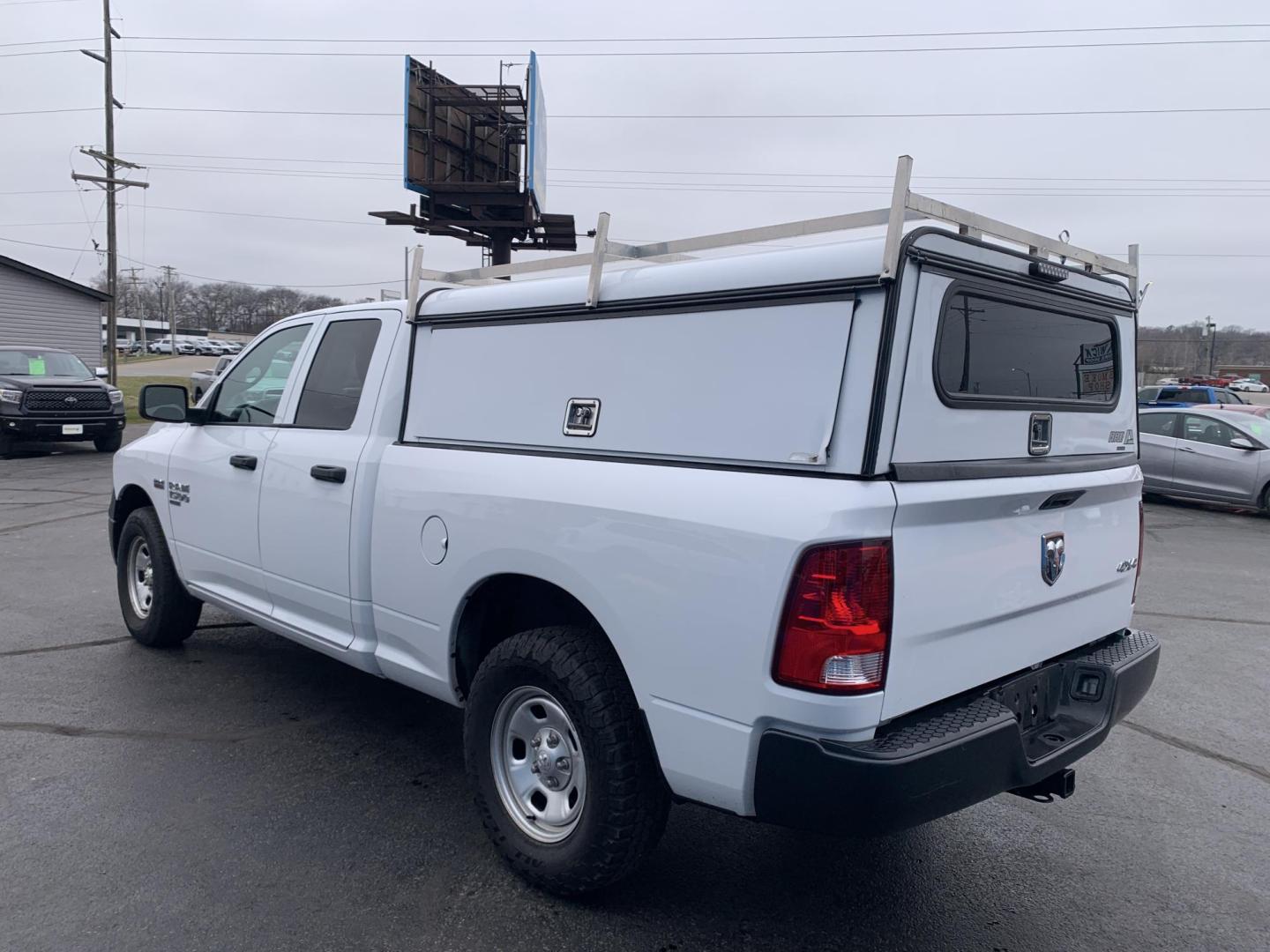 2019 WHITE /GRAY RAM 1500 Tradesman Quad Cab 4WD (1C6RR7FTXKS) with an 5.7L V8 OHV 16V engine, Automatic transmission, located at 506 S. Kingshighway, Cape Girardeau, MO, 63703, (573) 235-5000, 37.294991, -89.553635 - 2019 Ram 1500 Classic Only 66,xxx miles 4x4 Alarm System Cloth Seats Cruise Control Folding Rear Seat Power Outlet Power Windows Remote Keyless Entry Tilt Steering Wheel We have financing available and we accept trades! Fill out a credit application on our website or come by today! If - Photo#4