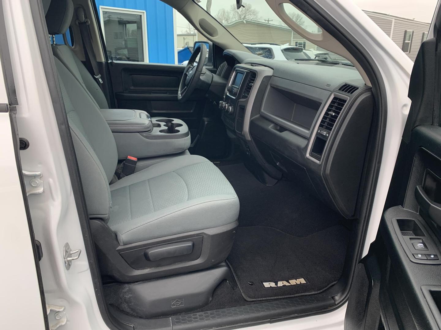 2019 WHITE /GRAY RAM 1500 Tradesman Quad Cab 4WD (1C6RR7FTXKS) with an 5.7L V8 OHV 16V engine, Automatic transmission, located at 506 S. Kingshighway, Cape Girardeau, MO, 63703, (573) 235-5000, 37.294991, -89.553635 - 2019 Ram 1500 Classic Only 66,xxx miles 4x4 Alarm System Cloth Seats Cruise Control Folding Rear Seat Power Outlet Power Windows Remote Keyless Entry Tilt Steering Wheel We have financing available and we accept trades! Fill out a credit application on our website or come by today! If - Photo#10