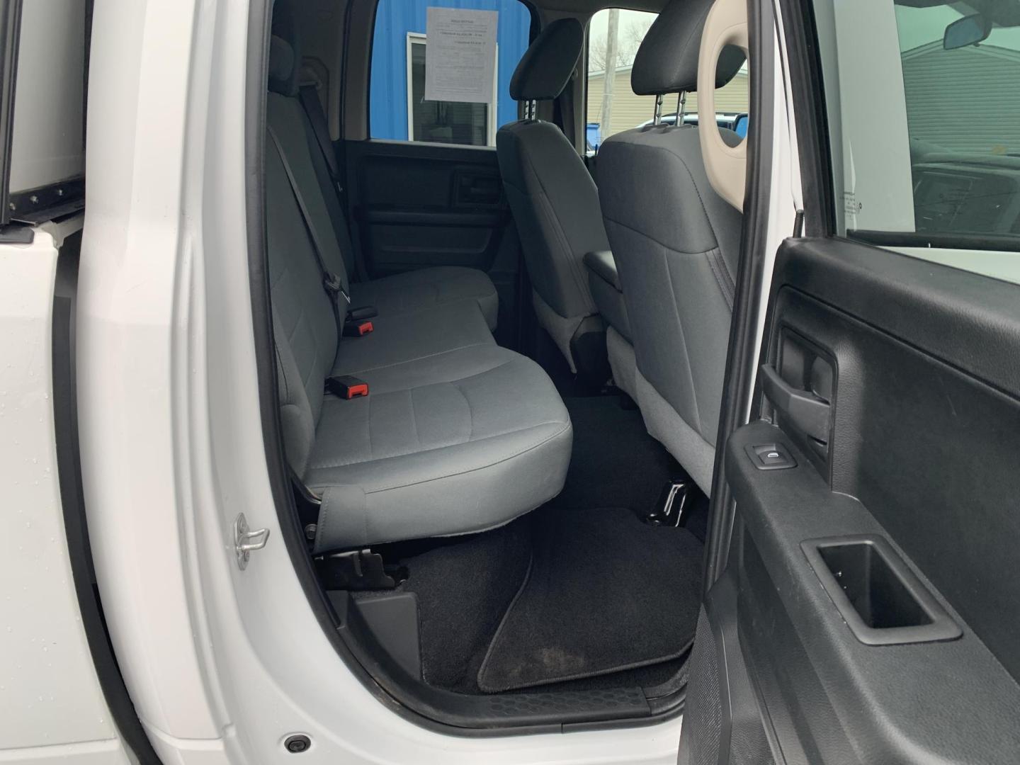 2019 WHITE /GRAY RAM 1500 Tradesman Quad Cab 4WD (1C6RR7FTXKS) with an 5.7L V8 OHV 16V engine, Automatic transmission, located at 506 S. Kingshighway, Cape Girardeau, MO, 63703, (573) 235-5000, 37.294991, -89.553635 - 2019 Ram 1500 Classic Only 66,xxx miles 4x4 Alarm System Cloth Seats Cruise Control Folding Rear Seat Power Outlet Power Windows Remote Keyless Entry Tilt Steering Wheel We have financing available and we accept trades! Fill out a credit application on our website or come by today! If - Photo#12