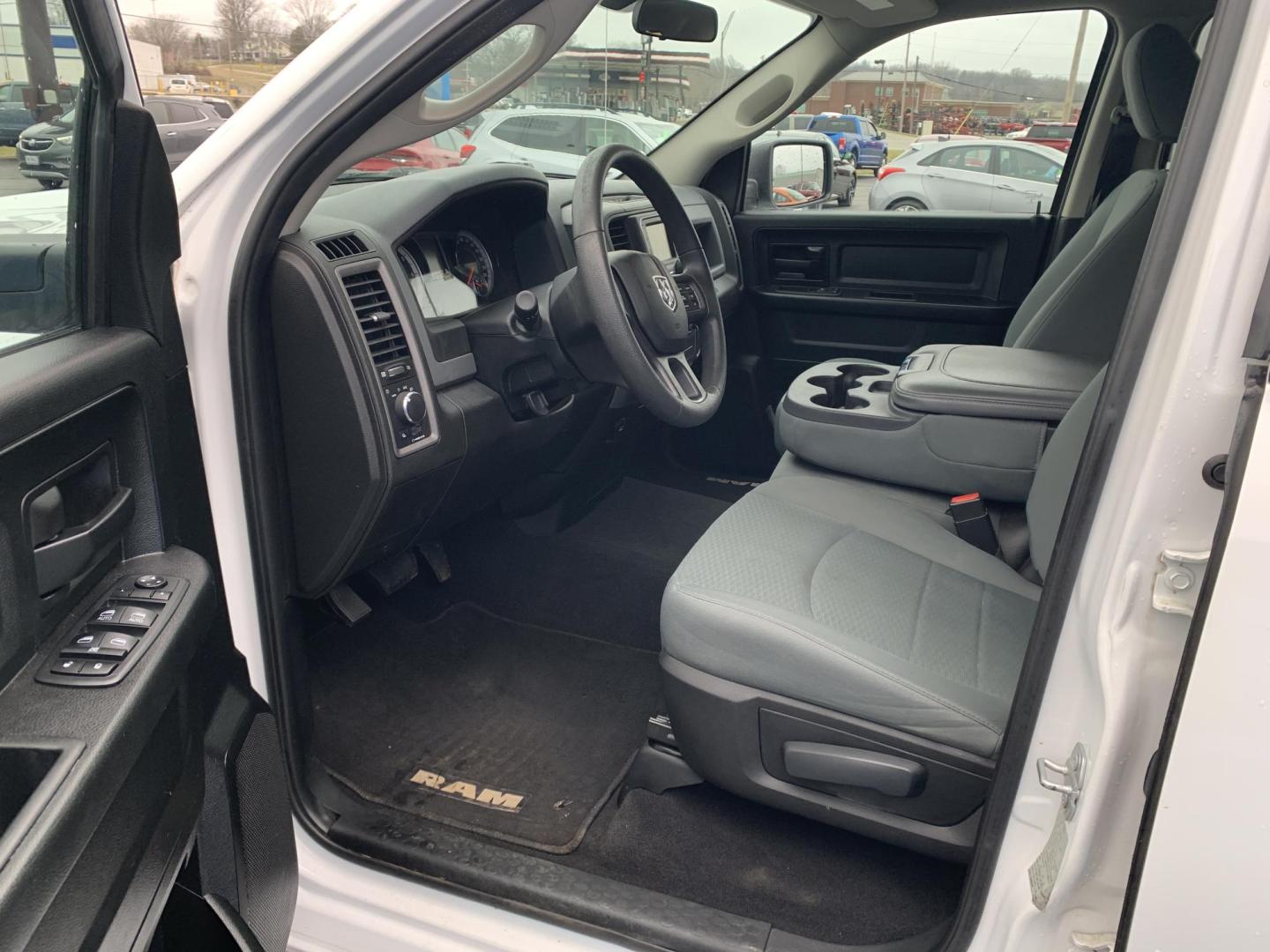 2019 WHITE /GRAY RAM 1500 Tradesman Quad Cab 4WD (1C6RR7FTXKS) with an 5.7L V8 OHV 16V engine, Automatic transmission, located at 506 S. Kingshighway, Cape Girardeau, MO, 63703, (573) 235-5000, 37.294991, -89.553635 - 2019 Ram 1500 Classic Only 66,xxx miles 4x4 Alarm System Cloth Seats Cruise Control Folding Rear Seat Power Outlet Power Windows Remote Keyless Entry Tilt Steering Wheel We have financing available and we accept trades! Fill out a credit application on our website or come by today! If - Photo#16