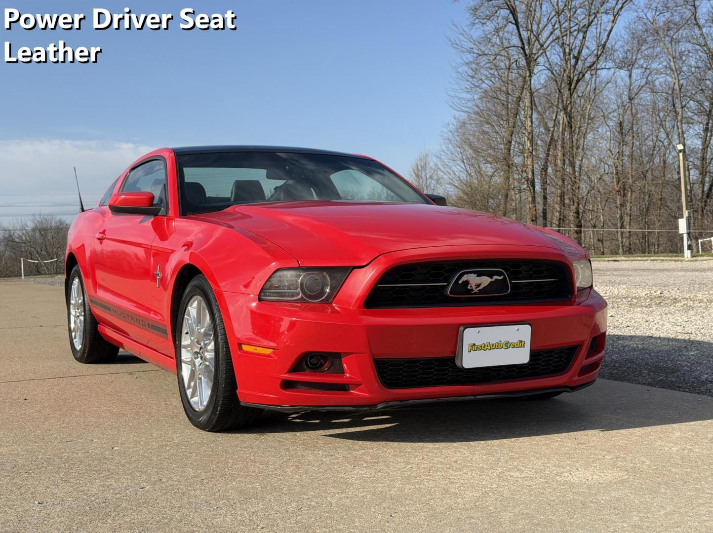 2014 RED /Black Ford Mustang V6 Coupe (1ZVBP8AMXE5) with an 3.7L V6 engine, Automatic transmission, located at 2990 Old Orchard Rd., Jackson, MO, 63755, 37.354214, -89.612106 - 2014 Ford Mustang Premium 165xxx miles Rear Wheel Drive 3.7L V6 Automatic Leather Power Driver Seat Bluetooth Cruise Power Windows/Locks/Mirrors We have financing available and we accept trades! Fill out a credit application on our website or come by today! If you have any questions, give - Photo#0