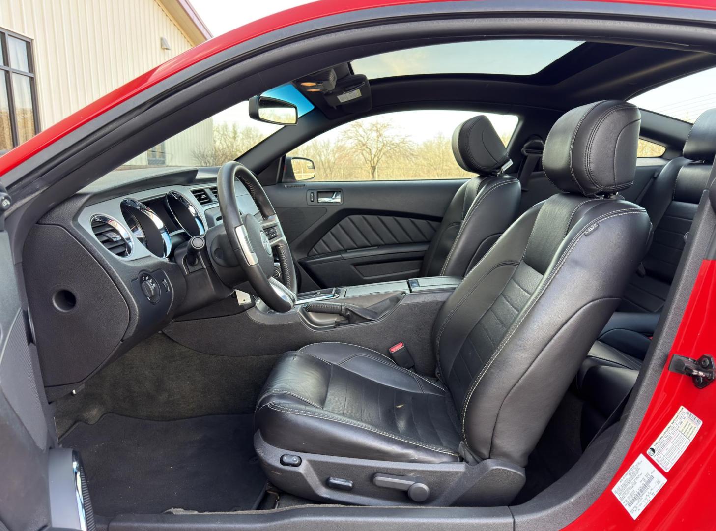 2014 RED /Black Ford Mustang V6 Coupe (1ZVBP8AMXE5) with an 3.7L V6 engine, Automatic transmission, located at 2990 Old Orchard Rd., Jackson, MO, 63755, 37.354214, -89.612106 - 2014 Ford Mustang Premium 165xxx miles Rear Wheel Drive 3.7L V6 Automatic Leather Power Driver Seat Bluetooth Cruise Power Windows/Locks/Mirrors We have financing available and we accept trades! Fill out a credit application on our website or come by today! If you have any questions, give - Photo#12