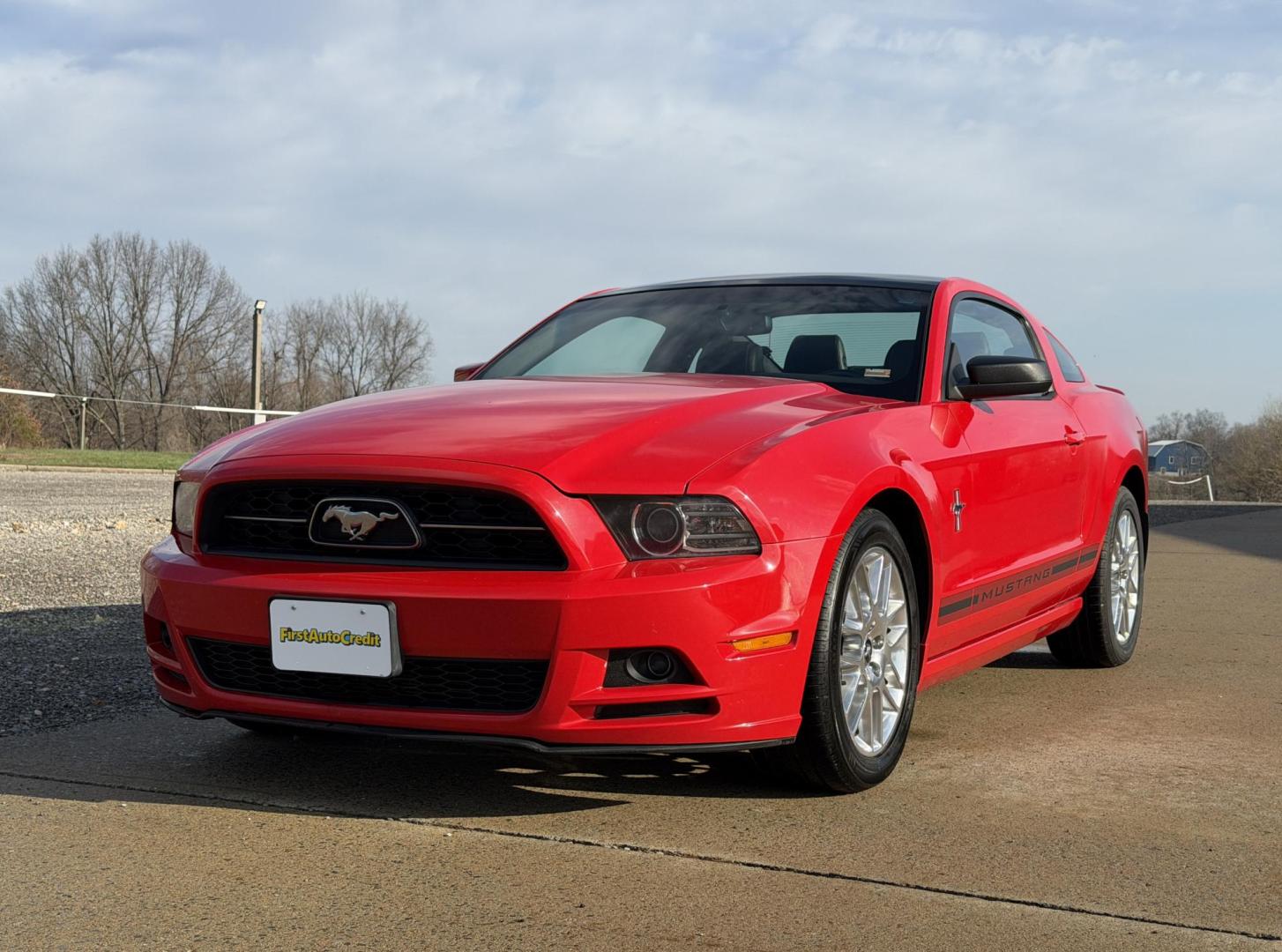 2014 RED /Black Ford Mustang V6 Coupe (1ZVBP8AMXE5) with an 3.7L V6 engine, Automatic transmission, located at 2990 Old Orchard Rd., Jackson, MO, 63755, 37.354214, -89.612106 - 2014 Ford Mustang Premium 165xxx miles Rear Wheel Drive 3.7L V6 Automatic Leather Power Driver Seat Bluetooth Cruise Power Windows/Locks/Mirrors We have financing available and we accept trades! Fill out a credit application on our website or come by today! If you have any questions, give - Photo#4