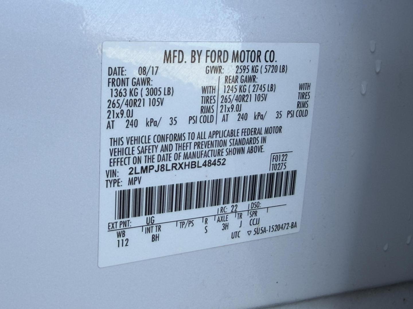 2017 WHITE /Brown Lincoln MKX Reserve AWD (2LMPJ8LRXHB) with an 3.7L V6 engine, Automatic transmission, located at 2990 Old Orchard Rd., Jackson, MO, 63755, 37.354214, -89.612106 - 2017 Lincoln MKX Reserve 1-Owner 113xxx miles All Wheel Drive 3.7L V6 Automatic Leather Navigation Power/Heated/Cooled Seats Heated Rear Seats Heated Steering Wheel Backup Camera Sunroof Remote Start Bluetooth Cruise Power Windows/Locks/Mirrors We have financing available and we acc - Photo#50