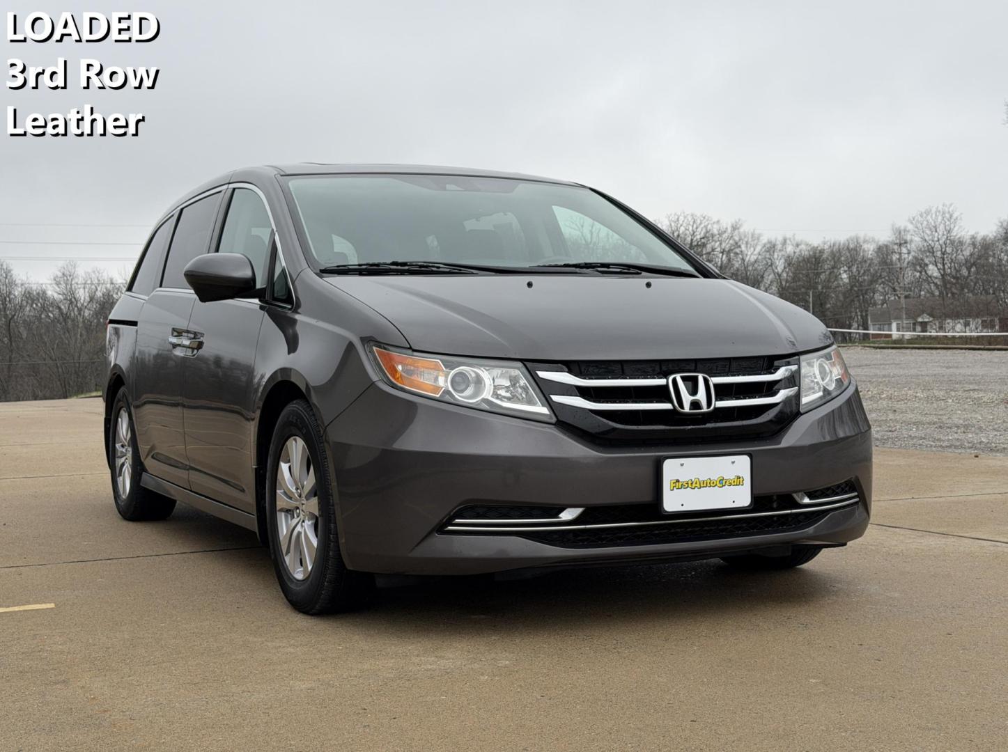 2015 GRAY /Gray Honda Odyssey EX-L (5FNRL5H63FB) with an 3.5L V6 engine, Automatic transmission, located at 2990 Old Orchard Rd., Jackson, MO, 63755, 37.354214, -89.612106 - 2015 Honda Odyssey EX-L 187xxx miles Front Wheel Drive 3.5L V6 Automatic Leather 3rd Row Rear Entertainment Power/Heated Seats Backup Camera Sunroof Bluetooth Cruise Power Windows/Locks/Mirrors We have financing available and we accept trades! Fill out a credit application on our websi - Photo#0