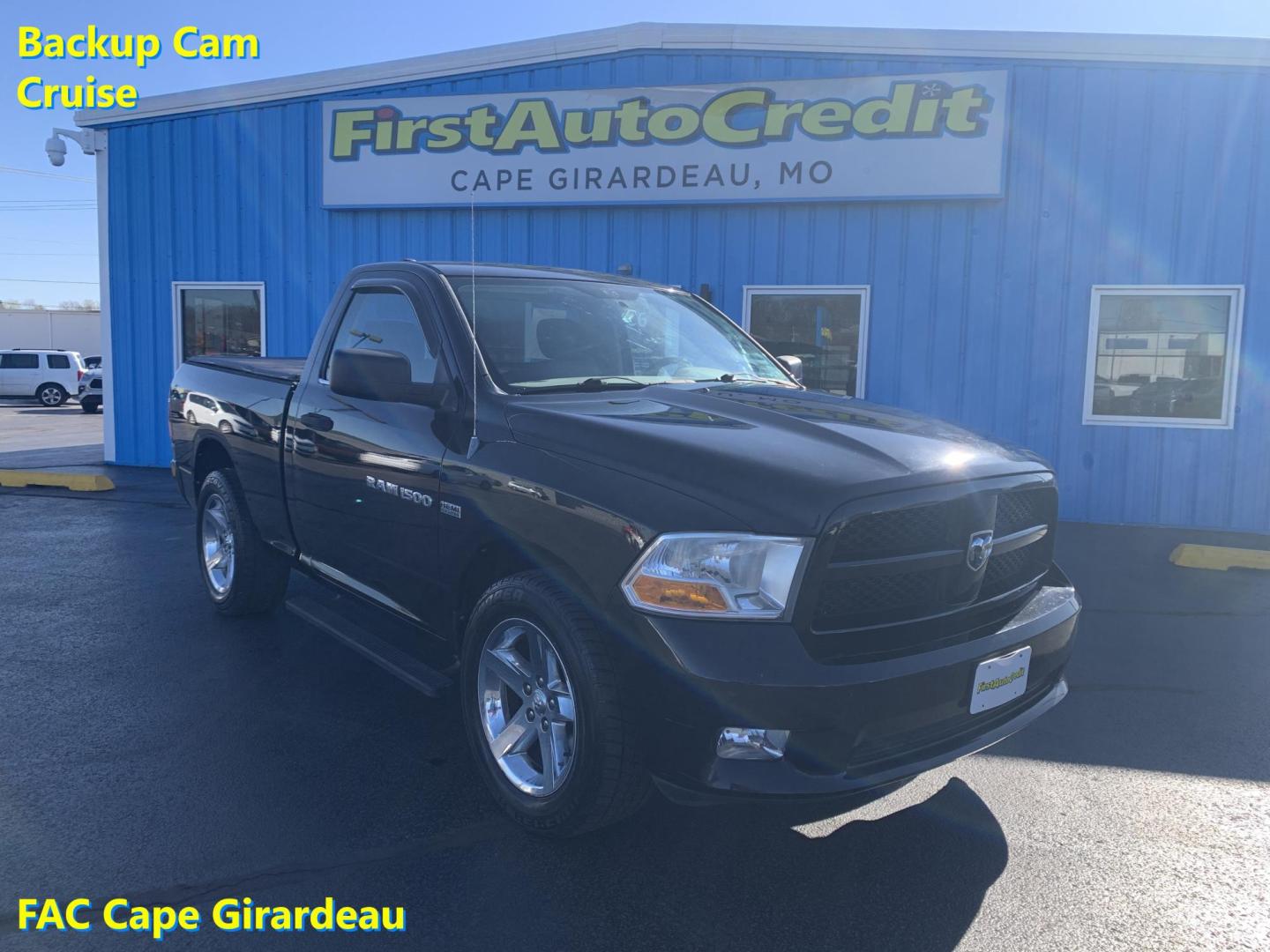 2012 BLACK /GRAY Dodge Ram 1500 ST EXPRESS 2WD (3C6JD6AT4CG) with an 5.7L V8 OHV 16V engine, Automatic transmission, located at 506 S. Kingshighway, Cape Girardeau, MO, 63703, (573) 235-5000, 37.294991, -89.553635 - 2012 Dodge Ram 1500 79,xxx miles Cruise Backup Cam Steering wheel controls Power windows/locks/mirrors We have financing available and we accept trades! Fill out a credit application on our website or come by today! If you have any questions, give us a call at (573) 235-5000 or visit our webs - Photo#0