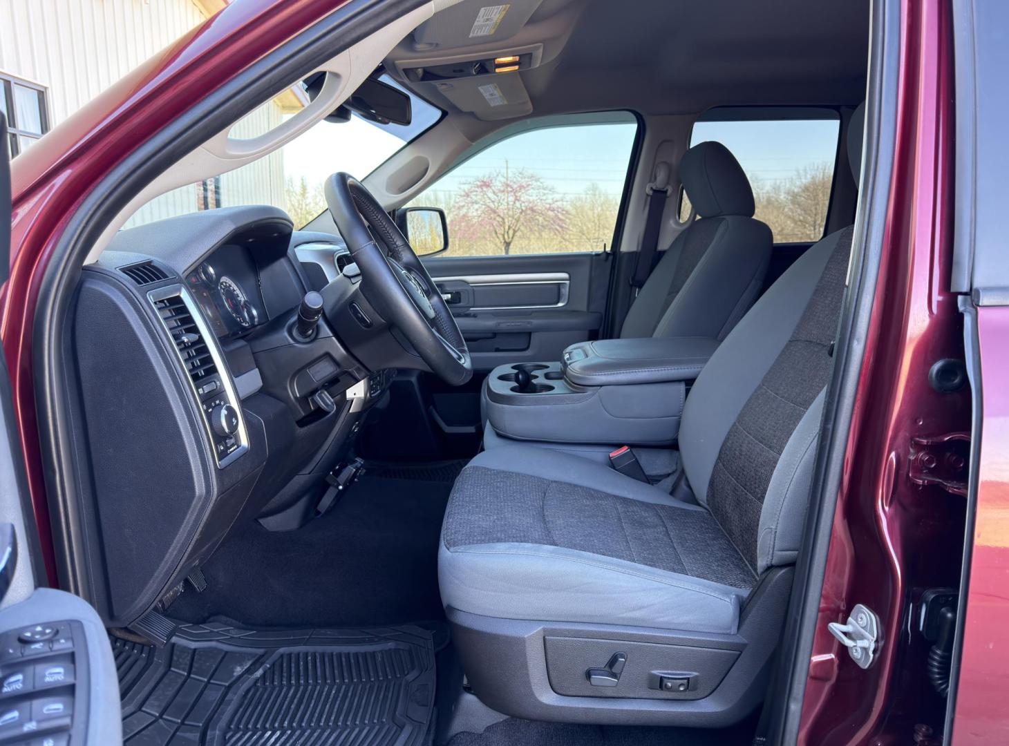 2017 MAROON /Gray RAM 1500 Big Horn Quad Cab 4WD (1C6RR7GTXHS) with an 5.7L V8 HEMI engine, Automatic transmission, located at 2990 Old Orchard Rd., Jackson, MO, 63755, 37.354214, -89.612106 - 2017 Ram 1500 Big Horn 103xxx miles 4x4 5.7L V8 HEMI Automatic Navigation Backup Camera Power Driver Seat Heated Seats Heated Steering Wheel Bluetooth Remote Start Cruise Power Windows/Locks/Mirrors We have financing available and we accept trades! Fill out a credit application on our - Photo#16