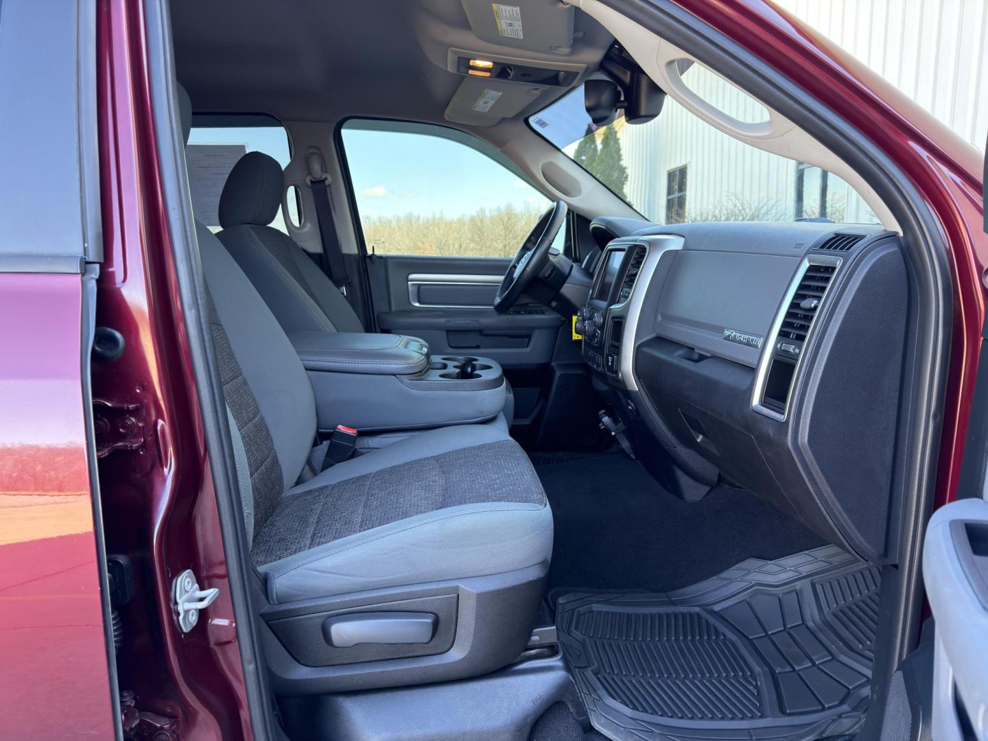 2017 MAROON /Gray RAM 1500 Big Horn Quad Cab 4WD (1C6RR7GTXHS) with an 5.7L V8 HEMI engine, Automatic transmission, located at 2990 Old Orchard Rd., Jackson, MO, 63755, 37.354214, -89.612106 - 2017 Ram 1500 Big Horn 103xxx miles 4x4 5.7L V8 HEMI Automatic Navigation Backup Camera Power Driver Seat Heated Seats Heated Steering Wheel Bluetooth Remote Start Cruise Power Windows/Locks/Mirrors We have financing available and we accept trades! Fill out a credit application on our - Photo#18