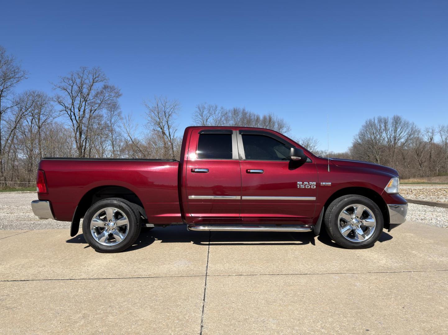 2017 MAROON /Gray RAM 1500 Big Horn Quad Cab 4WD (1C6RR7GTXHS) with an 5.7L V8 HEMI engine, Automatic transmission, located at 2990 Old Orchard Rd., Jackson, MO, 63755, 37.354214, -89.612106 - 2017 Ram 1500 Big Horn 103xxx miles 4x4 5.7L V8 HEMI Automatic Navigation Backup Camera Power Driver Seat Heated Seats Heated Steering Wheel Bluetooth Remote Start Cruise Power Windows/Locks/Mirrors We have financing available and we accept trades! Fill out a credit application on our - Photo#10