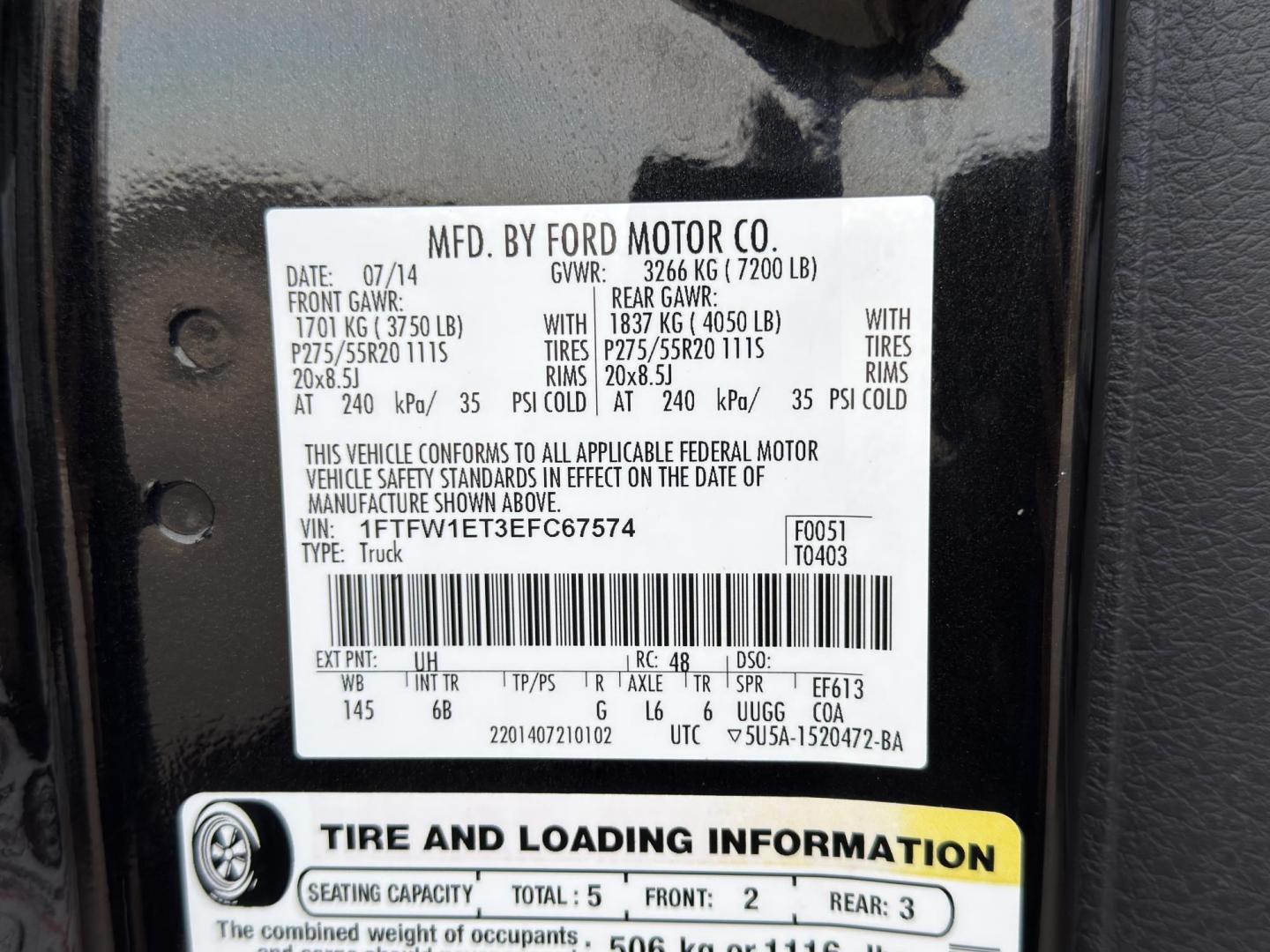 2014 BLACK /Black Ford F-150 FX4 SuperCrew 5.5-ft. Bed 4WD (1FTFW1ET3EF) with an 3.5L V6 TURBO engine, Automatic transmission, located at 2990 Old Orchard Rd., Jackson, MO, 63755, 37.354214, -89.612106 - 2014 Ford F-150 FX4 134xxx miles 4x4 3.5L V6 Automatic Backup Camera Power Seats Sunroof Bluetooth Remote Start Cruise Power Windows/Locks/Mirrors We have financing available and we accept trades! Fill out a credit application on our website or come by today! If you have any questions, - Photo#51
