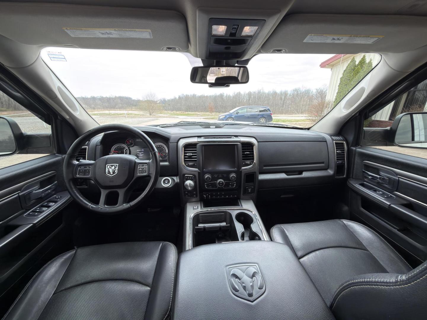 2017 WHITE /Black RAM 1500 Sport Crew Cab LWB 4WD (1C6RR7UT2HS) with an 5.7L V8 HEMI engine, Automatic transmission, located at 2990 Old Orchard Rd., Jackson, MO, 63755, 37.354214, -89.612106 - 2017 Ram 1500 Sport 142xxx miles 4x4 5.7L V8 HEMI Automatic Leather Navigation Power/Heated/Cooled Seats Heated Steering Wheel Backup Camera Sunroof Bluetooth Remote Start Cruise Power Windows/Locks/Mirrors We have financing available and we accept trades! Fill out a credit applicatio - Photo#25