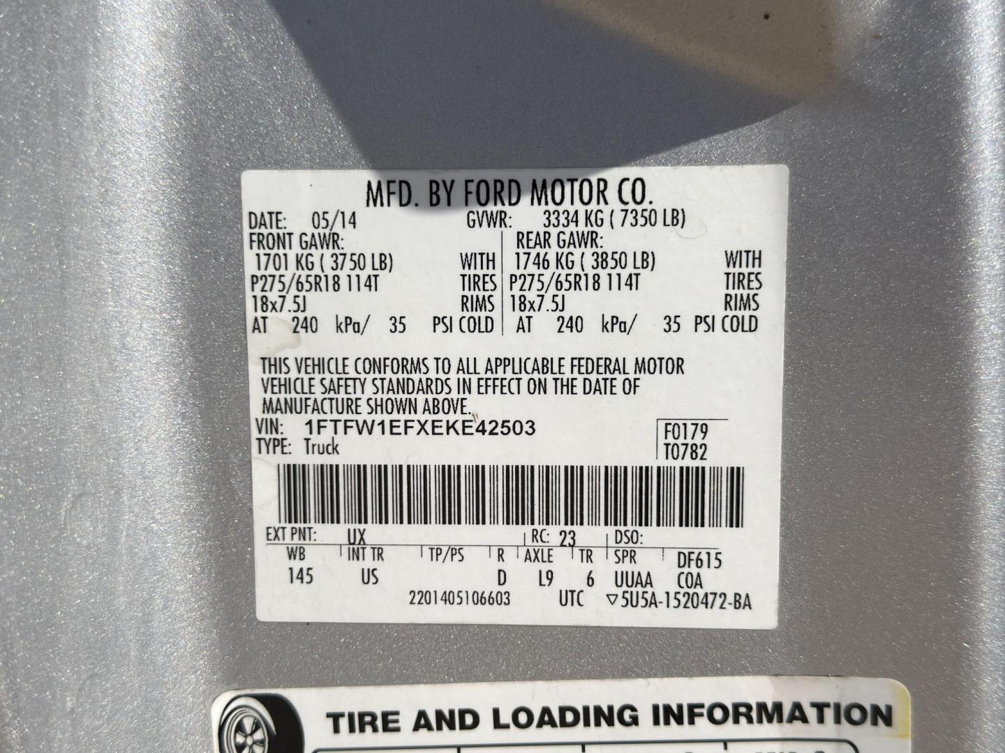2014 SILVER /Gray Ford F-150 XLT SuperCrew 5.5-ft. Bed 4WD (1FTFW1EFXEK) with an 5.0L V8 engine, Automatic transmission, located at 2990 Old Orchard Rd., Jackson, MO, 63755, 37.354214, -89.612106 - 2014 Ford F-150 XLT 264xxx miles 4x4 5.0L V8 Automatic Backup Camera Power Driver Seat Bluetooth Cruise Power Windows/Locks/Mirrors We have financing available and we accept trades! Fill out a credit application on our website or come by today! If you have any questions, give us a call at - Photo#49