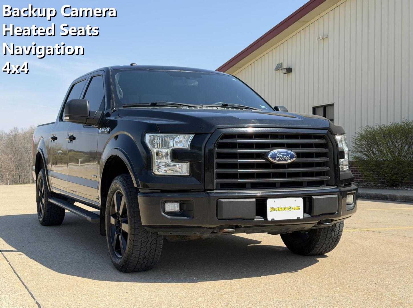 2016 BLACK /Black Ford F-150 XLT SuperCrew 6.5-ft. Bed 4WD (1FTEW1EG7GK) with an 3.5L V6 TURBO engine, Automatic transmission, located at 2990 Old Orchard Rd., Jackson, MO, 63755, 37.354214, -89.612106 - 2016 Ford F-150 XLT 157xxx miles 4x4 3.5L V6 Automatic Navigation Backup Camera Power/Heated Seats Bluetooth Remote Start Cruise Power Windows/Locks/Mirrors We have financing available and we accept trades! Fill out a credit application on our website or come by today! If you have any q - Photo#0