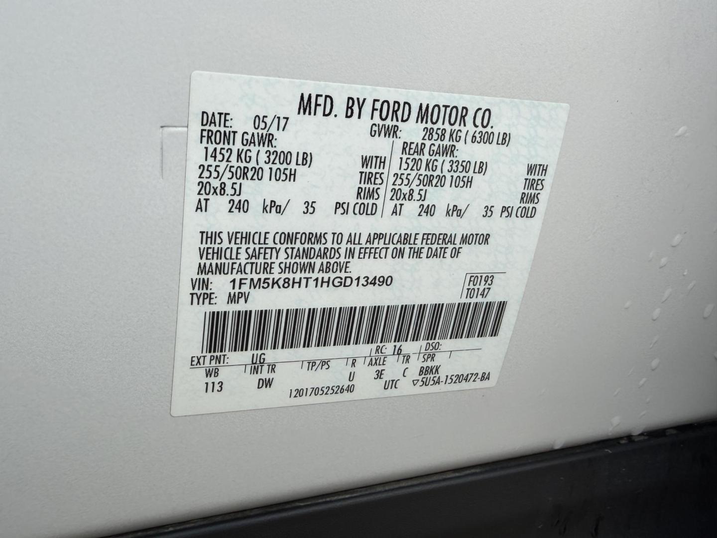 2017 WHITE /Tan Ford Explorer Platinum 4WD (1FM5K8HT1HG) with an 3.5L V6 engine, Automatic transmission, located at 2990 Old Orchard Rd., Jackson, MO, 63755, 37.354214, -89.612106 - 2017 Ford Explorer Platinum 133xxx miles 4 Wheel Drive 3.5L V6 Automatic Leather 3rd Row Navigation Backup Camera Power/Heated/Cooled Seats Heated Rear Seats Sunroof Bluetooth Remote Start Cruise Power Windows/Locks/Mirrors We have financing available and we accept trades! Fill out a - Photo#53