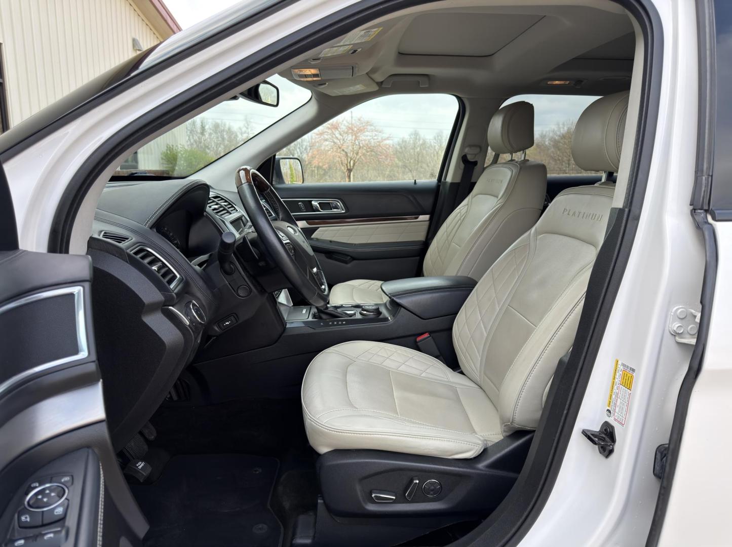 2017 WHITE /Tan Ford Explorer Platinum 4WD (1FM5K8HT1HG) with an 3.5L V6 engine, Automatic transmission, located at 2990 Old Orchard Rd., Jackson, MO, 63755, 37.354214, -89.612106 - 2017 Ford Explorer Platinum 133xxx miles 4 Wheel Drive 3.5L V6 Automatic Leather 3rd Row Navigation Backup Camera Power/Heated/Cooled Seats Heated Rear Seats Sunroof Bluetooth Remote Start Cruise Power Windows/Locks/Mirrors We have financing available and we accept trades! Fill out a - Photo#17