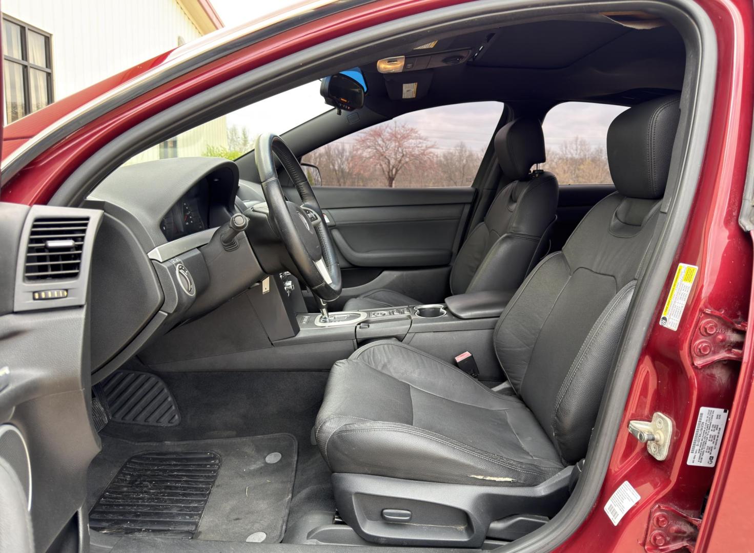 2009 MAROON /Black Pontiac G8 Base (6G2ER577X9L) with an 3.6L V6 engine, Automatic transmission, located at 2990 Old Orchard Rd., Jackson, MO, 63755, 37.354214, -89.612106 - 2009 Pontiac G8 82xxx miles Rear Wheel Drive 3.6L V6 Automatic Leather Power/Heated Seats Sunroof Remote Start Cruise Power Windows/Locks/Mirrors We have financing available and we accept trades! Fill out a credit application on our website or come by today! If you have any questions, gi - Photo#13