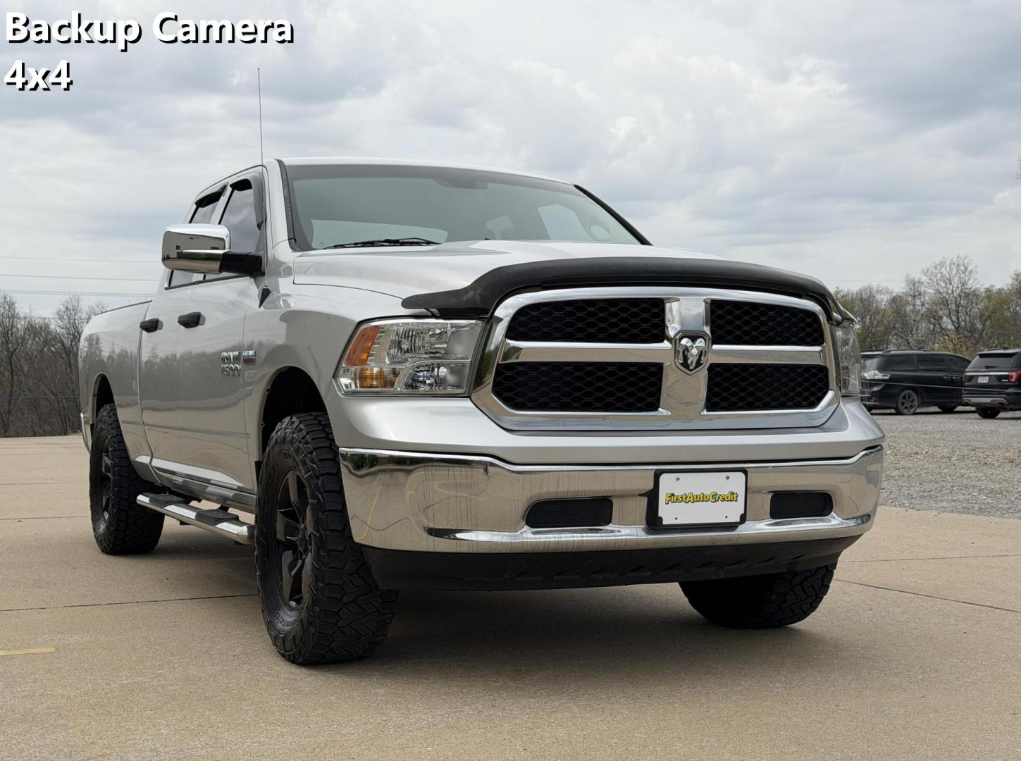 2016 SILVER /Gray RAM 1500 Tradesman Quad Cab 4WD (1C6RR7FT9GS) with an 5.7L V8 engine, Automatic transmission, located at 2990 Old Orchard Rd., Jackson, MO, 63755, 37.354214, -89.612106 - 2016 Ram 1500 Tradesman 129xxx miles 4x4 5.7L V8 HEMI Automatic Backup Camera Bluetooth Cruise Power Windows/Locks/Mirrors We have financing available and we accept trades! Fill out a credit application on our website or come by today! If you have any questions, give us a call at (573) 204 - Photo#0