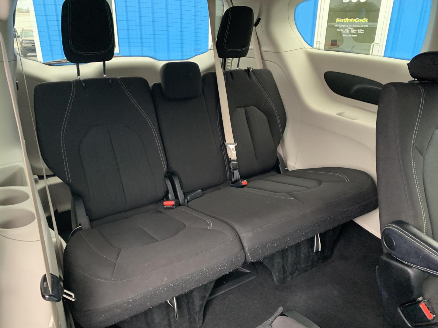 2022 WHITE /BLACK Chrysler Voyager LX (2C4RC1CG7NR) with an 3.6L V6 DOHC 24V engine, Automatic transmission, located at 506 S. Kingshighway, Cape Girardeau, MO, 63703, (573) 235-5000, 37.294991, -89.553635 - 2022 Chrysler Voyager LX One Owner 79,xxx miles CarPlay Heated Seats Heated Steering Wheel Power sliding doors Bluetooth Cruise Backup Camera We have financing available and we accept trades! Fill out a credit application on our website or come by today! If you have any questions, give - Photo#13