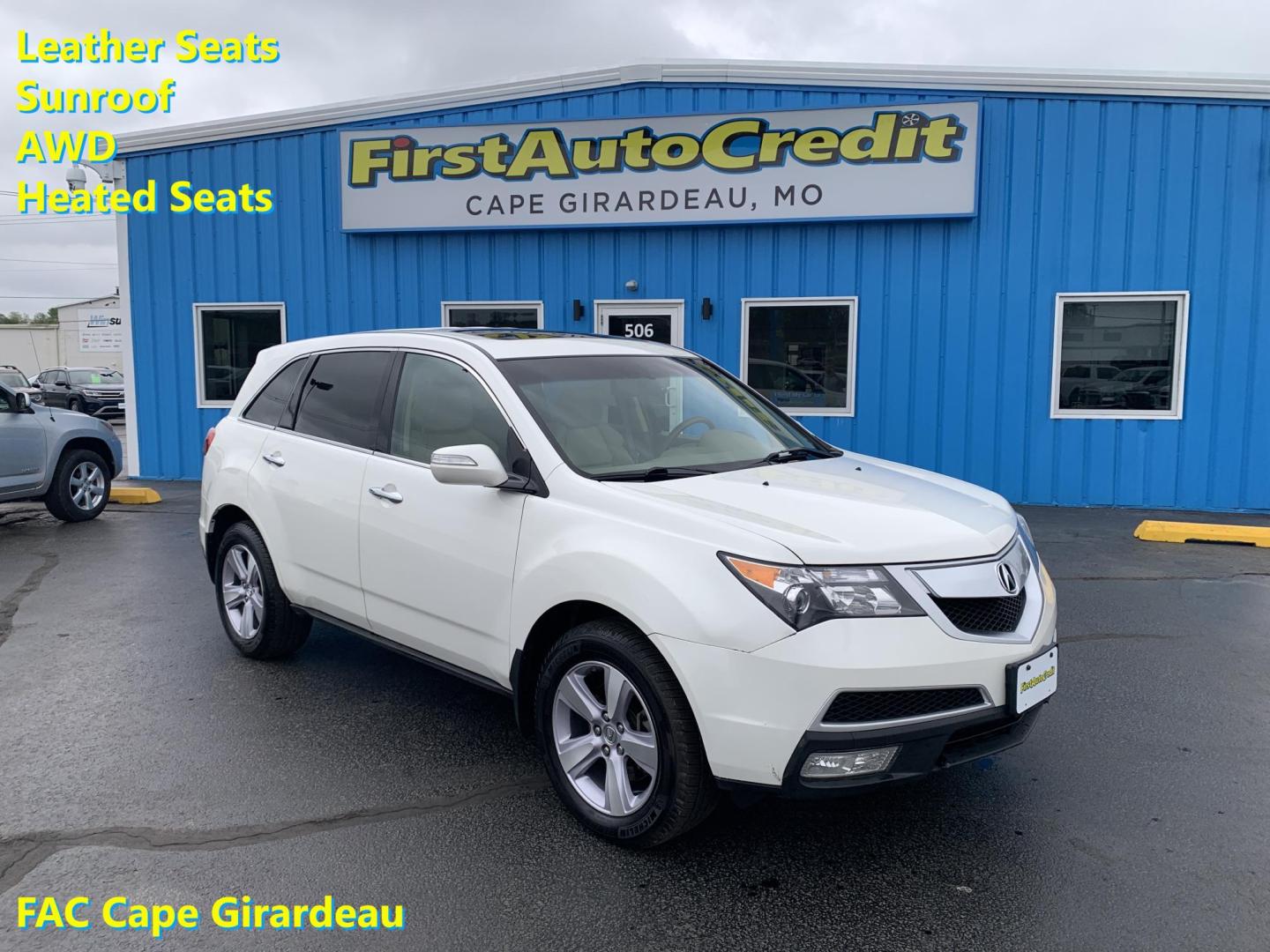 2013 WHITE /TAN Acura MDX SH (2HNYD2H28DH) with an 3.5L V6 SOHC 24V engine, Automatic transmission, located at 506 S. Kingshighway, Cape Girardeau, MO, 63703, (573) 235-5000, 37.294991, -89.553635 - 2013 Acura MDX 87,xxx miles AWD Heated Seats Power Seats Cruise Control Sunroof Backup Camera 3rd. Row We have financing available and we accept trades! Fill out a credit application on our website or come by today! If you have any questions, give us a call at (573) 235-5000 or visit our - Photo#0