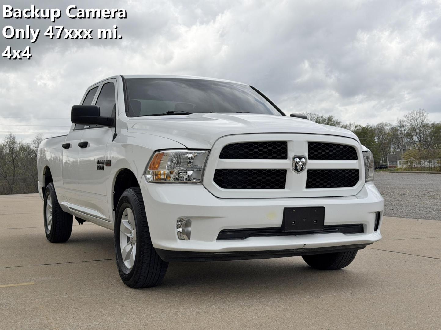 2019 WHITE /Gray RAM 1500 Express Quad Cab 4WD (1C6RR7FT7KS) with an 5.7L V8 HEMI engine, Automatic transmission, located at 2990 Old Orchard Rd., Jackson, MO, 63755, 37.354214, -89.612106 - 2019 Ram 1500 Classic Express 47xxx miles 4x4 5.7L V8 HEMI Automatic Backup Camera Bluetooth Cruise Power Windows/Locks/Mirrors We have financing available and we accept trades! Fill out a credit application on our website or come by today! If you have any questions, give us a call at (573 - Photo#0