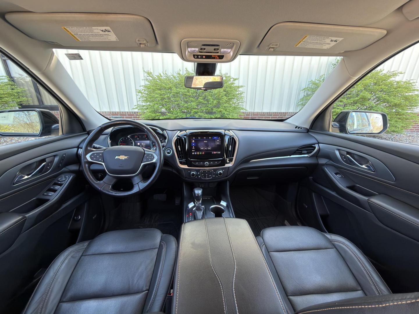 2021 BLACK /Black Chevrolet Traverse Premier AWD (1GNEVKKW2MJ) with an 3.6L V6 engine, Automatic transmission, located at 2990 Old Orchard Rd., Jackson, MO, 63755, 37.354214, -89.612106 - 2021 Chevrolet Traverse Premier 1-Owner 102xxx miles All Wheel Drive 3.6L V6 Automatic Leather 3rd Row Navigation Backup Camera Power/Heated/Cooled Seats Heated Rear Seats Heated Steering Wheel Sunroof Bluetooth Remote Start Cruise Power Windows/Locks/Mirrors We have financing avai - Photo#26