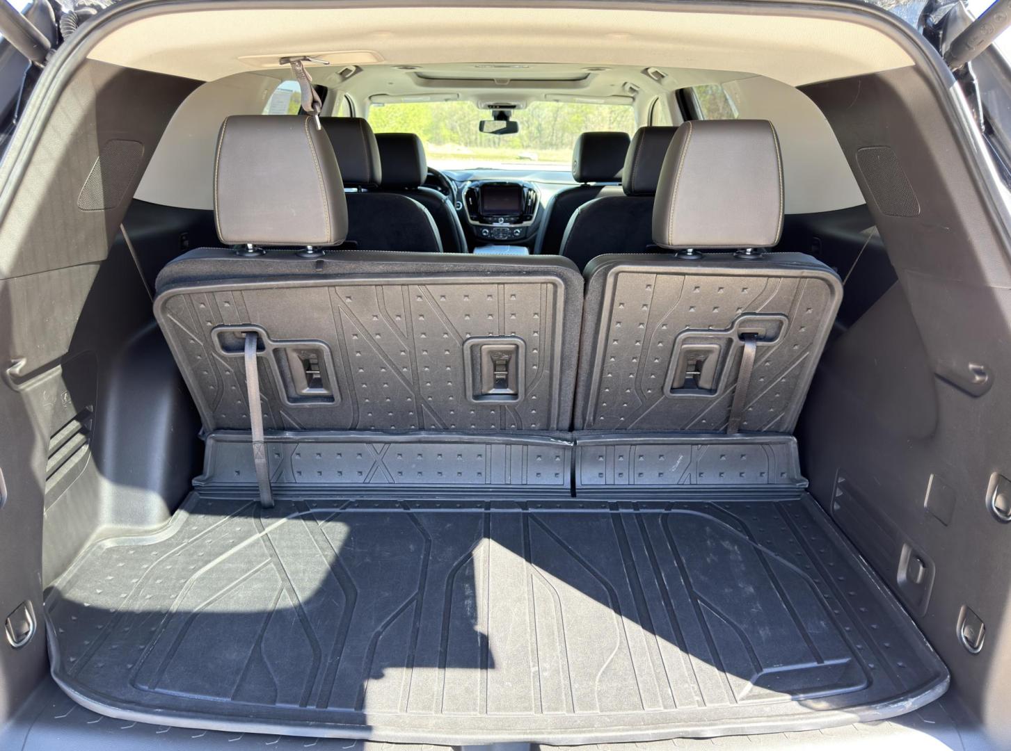 2021 BLACK /Black Chevrolet Traverse Premier AWD (1GNEVKKW2MJ) with an 3.6L V6 engine, Automatic transmission, located at 2990 Old Orchard Rd., Jackson, MO, 63755, 37.354214, -89.612106 - 2021 Chevrolet Traverse Premier 1-Owner 102xxx miles All Wheel Drive 3.6L V6 Automatic Leather 3rd Row Navigation Backup Camera Power/Heated/Cooled Seats Heated Rear Seats Heated Steering Wheel Sunroof Bluetooth Remote Start Cruise Power Windows/Locks/Mirrors We have financing avai - Photo#24