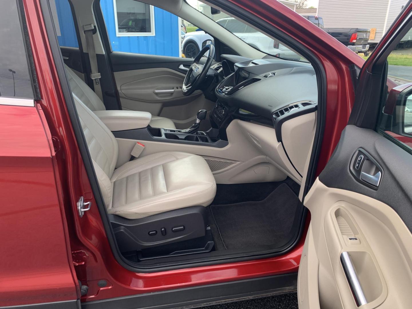 2017 MAROON /TAN Ford Escape Titanium FWD (1FMCU0J92HU) with an 2.0L L4 DOHC 16V engine, Automatic transmission, located at 506 S. Kingshighway, Cape Girardeau, MO, 63703, (573) 235-5000, 37.294991, -89.553635 - 2017 Ford Escape Titanium 93,xxx miles Leather Seats Heated Seats Backup Camera Bluetooth Cruise Power Windows/Locks/Mirrors We have financing available and we accept trades! Fill out a credit application on our website or come by today! If you have any questions, give us a call at (573 - Photo#11