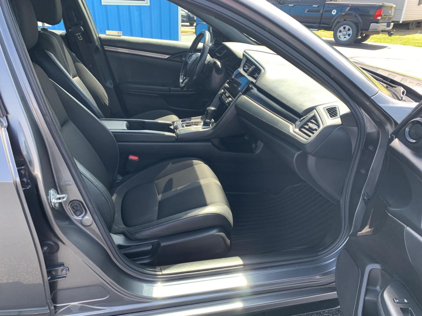 2021 GRAY /GRAY Honda Civic Sport Hatchback (SHHFK7H4XMU) with an 2.0L L4 DOHC 16V TURBO engine, Automatic transmission, located at 506 S. Kingshighway, Cape Girardeau, MO, 63703, (573) 235-5000, 37.294991, -89.553635 - 2021 Honda Civic Sport Hatchback 59,xxx miles Alarm System Bluetooth Streaming Audio Bluetooth Wireless Technology Cloth Seats Cruise Control Folding Rear Seat Power Outlet Power Windows Proximity Sensing Keyless Entry Push-Button Engine Start Rear Window Defroster Remote Control Liftga - Photo#11