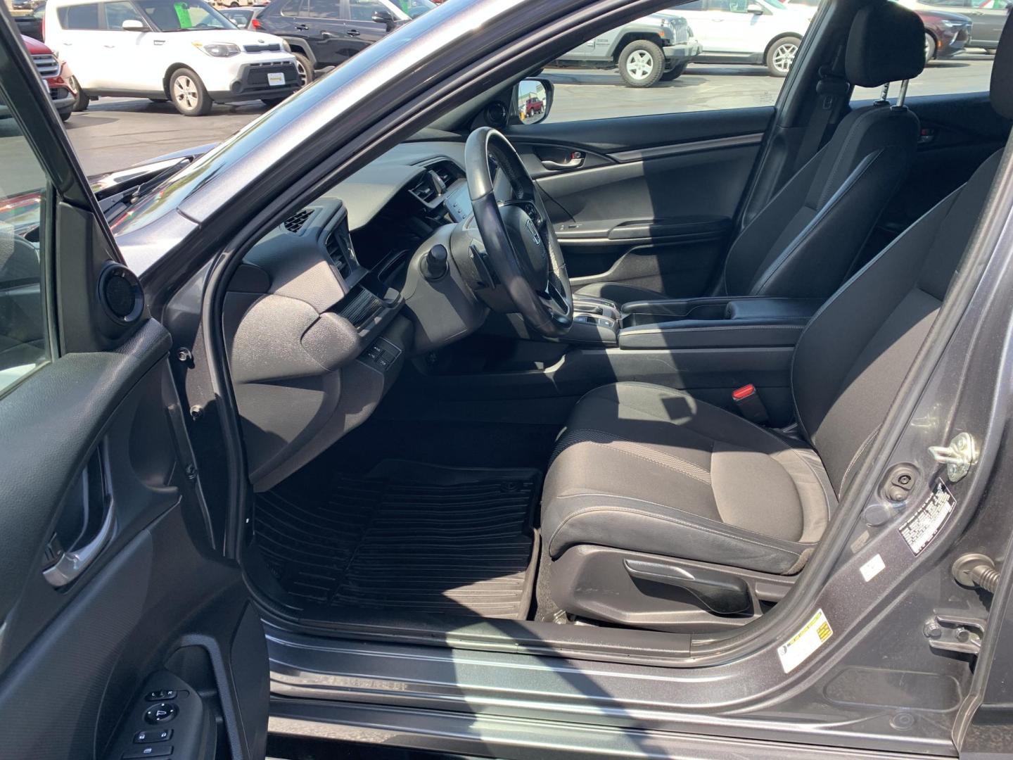 2021 GRAY /GRAY Honda Civic Sport Hatchback (SHHFK7H4XMU) with an 2.0L L4 DOHC 16V TURBO engine, Automatic transmission, located at 506 S. Kingshighway, Cape Girardeau, MO, 63703, (573) 235-5000, 37.294991, -89.553635 - 2021 Honda Civic Sport Hatchback 59,xxx miles Alarm System Bluetooth Streaming Audio Bluetooth Wireless Technology Cloth Seats Cruise Control Folding Rear Seat Power Outlet Power Windows Proximity Sensing Keyless Entry Push-Button Engine Start Rear Window Defroster Remote Control Liftga - Photo#18