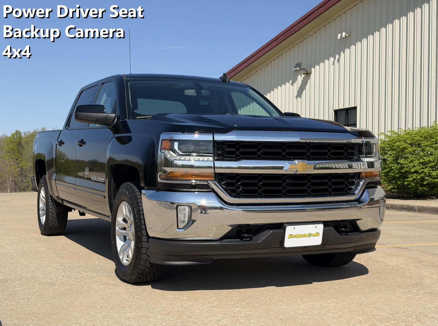 2017 BLACK /Black Chevrolet Silverado 1500 LT Crew Cab 4WD (3GCUKREC1HG) with an 5.3L V8 engine, Automatic transmission, located at 2990 Old Orchard Rd., Jackson, MO, 63755, 37.354214, -89.612106 - 2017 Chevrolet Silverado 1500 LT 108xxx miles 4x4 5.3L V8 Automatic Backup Camera Power Driver Seat Bluetooth Remote Start Cruise Power Windows/Locks/Mirrors We have financing available and we accept trades! Fill out a credit application on our website or come by today! If you have any q - Photo#0