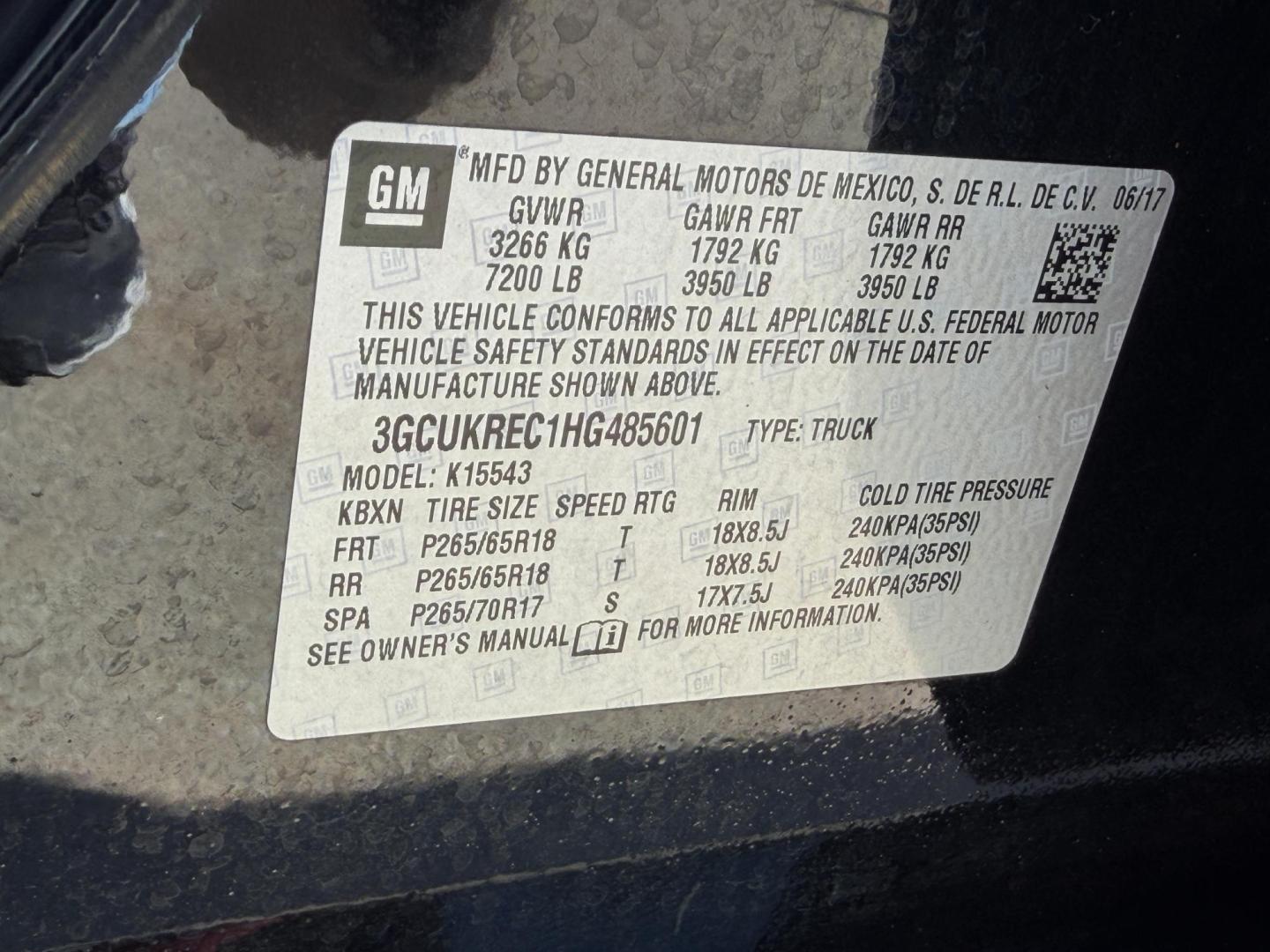 2017 BLACK /Black Chevrolet Silverado 1500 LT Crew Cab 4WD (3GCUKREC1HG) with an 5.3L V8 engine, Automatic transmission, located at 2990 Old Orchard Rd., Jackson, MO, 63755, 37.354214, -89.612106 - 2017 Chevrolet Silverado 1500 LT 108xxx miles 4x4 5.3L V8 Automatic Backup Camera Power Driver Seat Bluetooth Remote Start Cruise Power Windows/Locks/Mirrors We have financing available and we accept trades! Fill out a credit application on our website or come by today! If you have any q - Photo#43