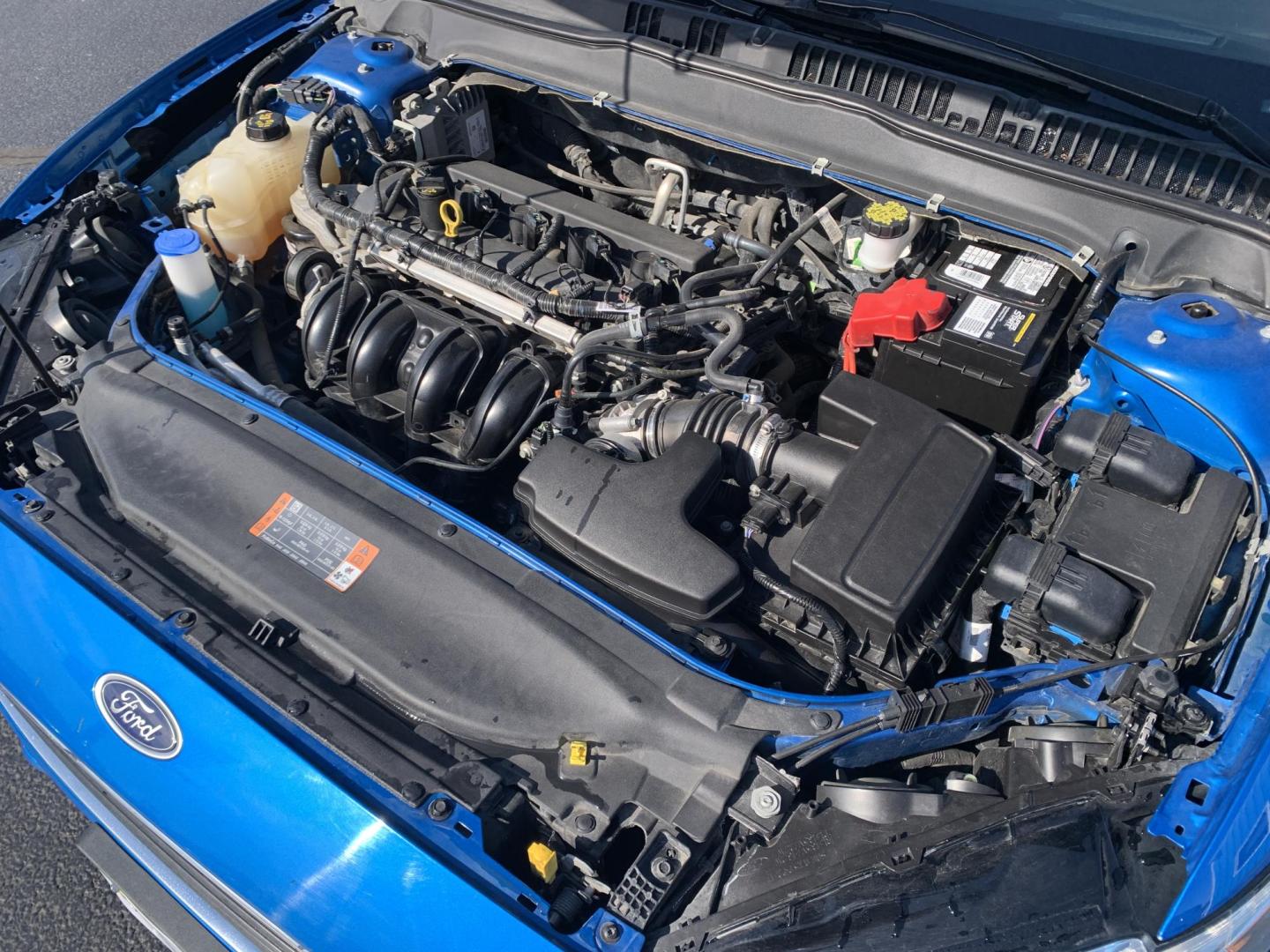 2020 BLUE /TAN Ford Fusion S (3FA6P0G74LR) with an 2.5L L4 DOHC 16V engine, Automatic transmission, located at 506 S. Kingshighway, Cape Girardeau, MO, 63703, (573) 235-5000, 37.294991, -89.553635 - 2020 Ford Fusion S 112,xxx miles 12V Power Outlet Alarm System Bluetooth Wireless Technology Cloth Seats Cruise Control Folding Rear Seat Hands Free Phone Power Windows/Locks/Mirrors Push-Button Engine Start Rear Window Defroster Remote Control Liftgate/Trunk Release Remote Keyless Entr - Photo#9