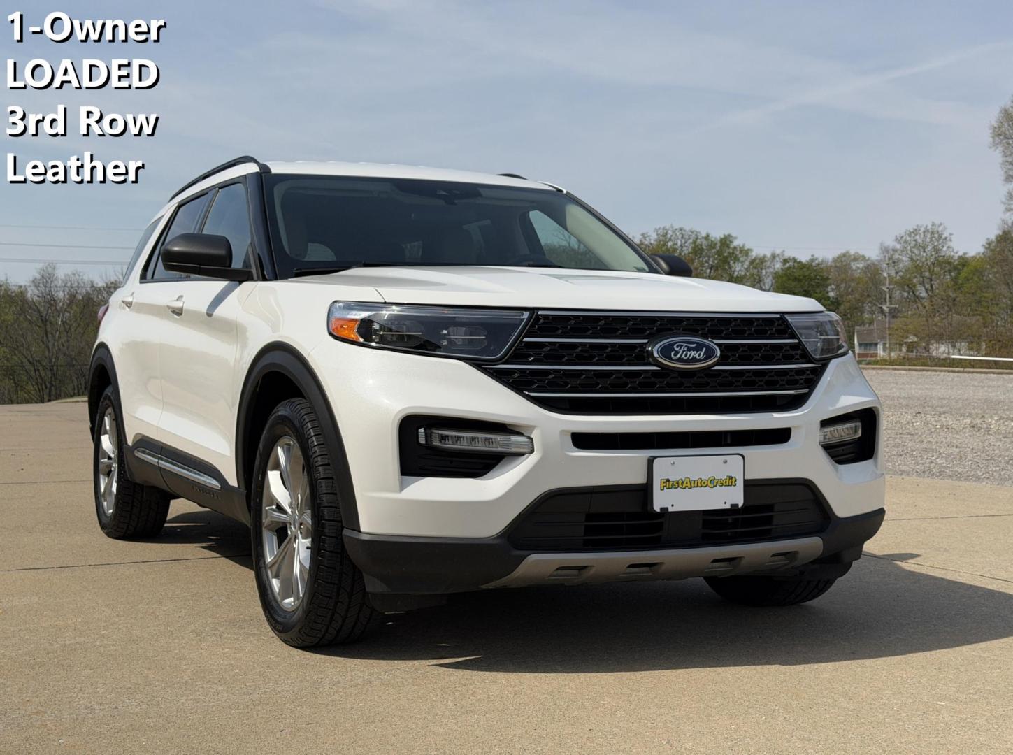 2023 WHITE /Tan Ford Explorer XLT AWD (1FMSK8DH6PG) with an 2.3L 4 Cyl. engine, Automatic transmission, located at 2990 Old Orchard Rd., Jackson, MO, 63755, 37.354214, -89.612106 - 2023 Ford Explorer XLT 1-Owner 113xxx miles 4 Wheel Drive 2.3L 4 Cyl. Automatic Leather 3rd Row Navigation Backup Camera Power/Heated Seats Bluetooth Remote Start Cruise Power Windows/Locks/Mirrors We have financing available and we accept trades! Fill out a credit application on our - Photo#0