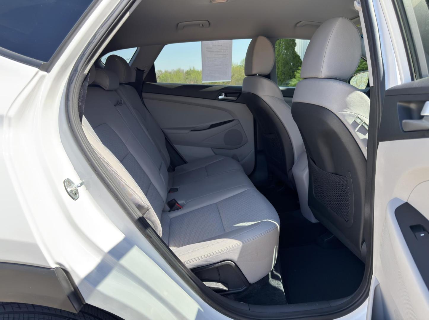 2019 WHITE /Gray Hyundai Tucson Value (KM8J33A42KU) with an 2.0L 4 Cyl. engine, Automatic transmission, located at 2990 Old Orchard Rd., Jackson, MO, 63755, 37.354214, -89.612106 - 2019 Hyundai Tucson Value 1-Owner 61xxx miles Front Wheel Drive 2.0L 4 Cyl. Automatic Backup Camera Power Driver Seat Bluetooth Cruise Power Windows/Locks/Mirrors We have financing available and we accept trades! Fill out a credit application on our website or come by today! If you have - Photo#17