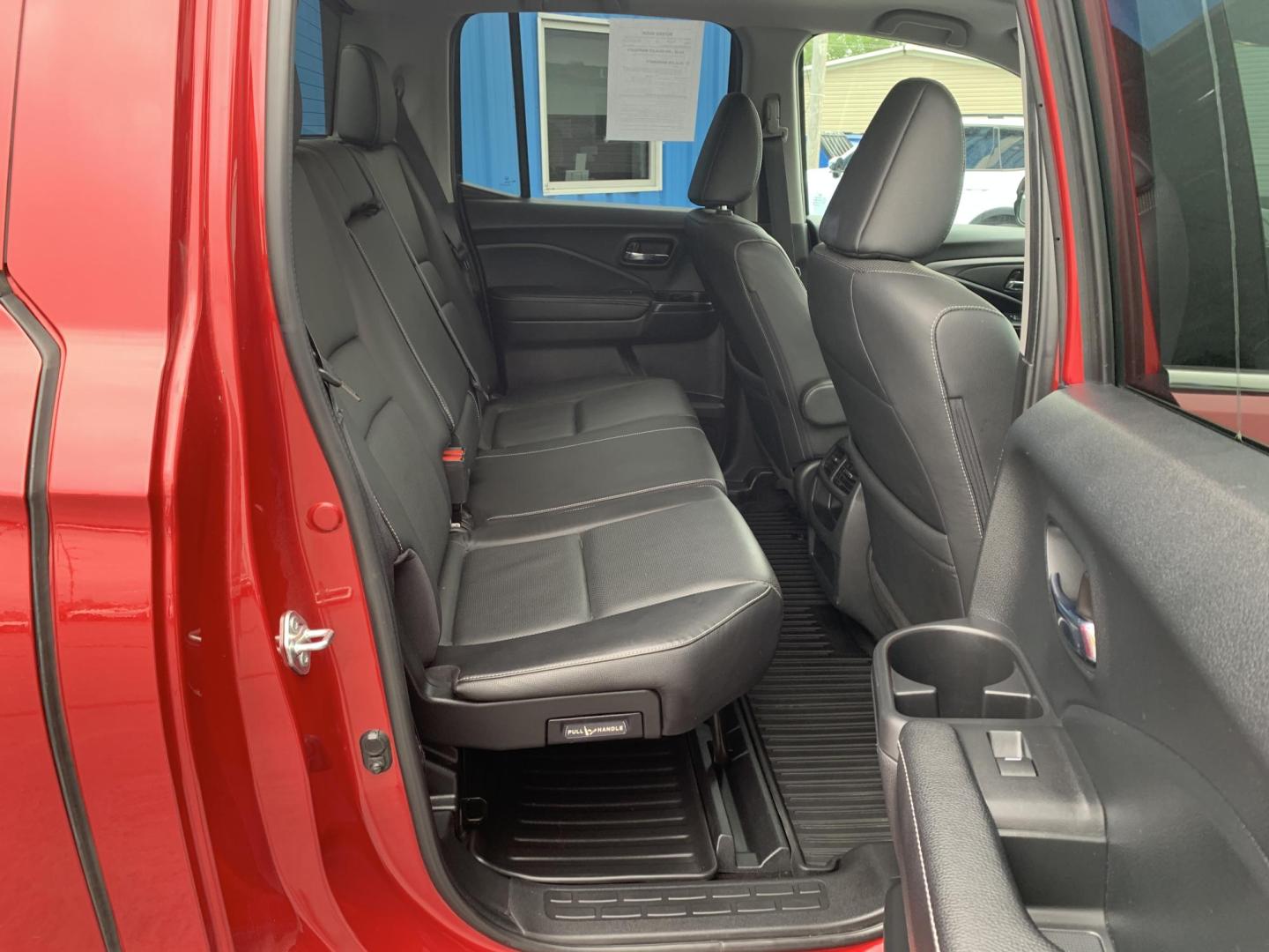 2022 RED /BLACK Honda Ridgeline RTL-E AWD (5FPYK3F71NB) with an 3.5L V6 SOHC 24V engine, Automatic transmission, located at 506 S. Kingshighway, Cape Girardeau, MO, 63703, (573) 235-5000, 37.294991, -89.553635 - 2022 Honda Ridgeline RTL-E AWD 69,xxx miles Adaptive Cruise Lane Departure Warning All Wheel Drive Power Seats Heated Seats Leather Seats Sunroof We have financing available and we accept trades! Fill out a credit application on our website or come by today! If you have any questions, gi - Photo#13