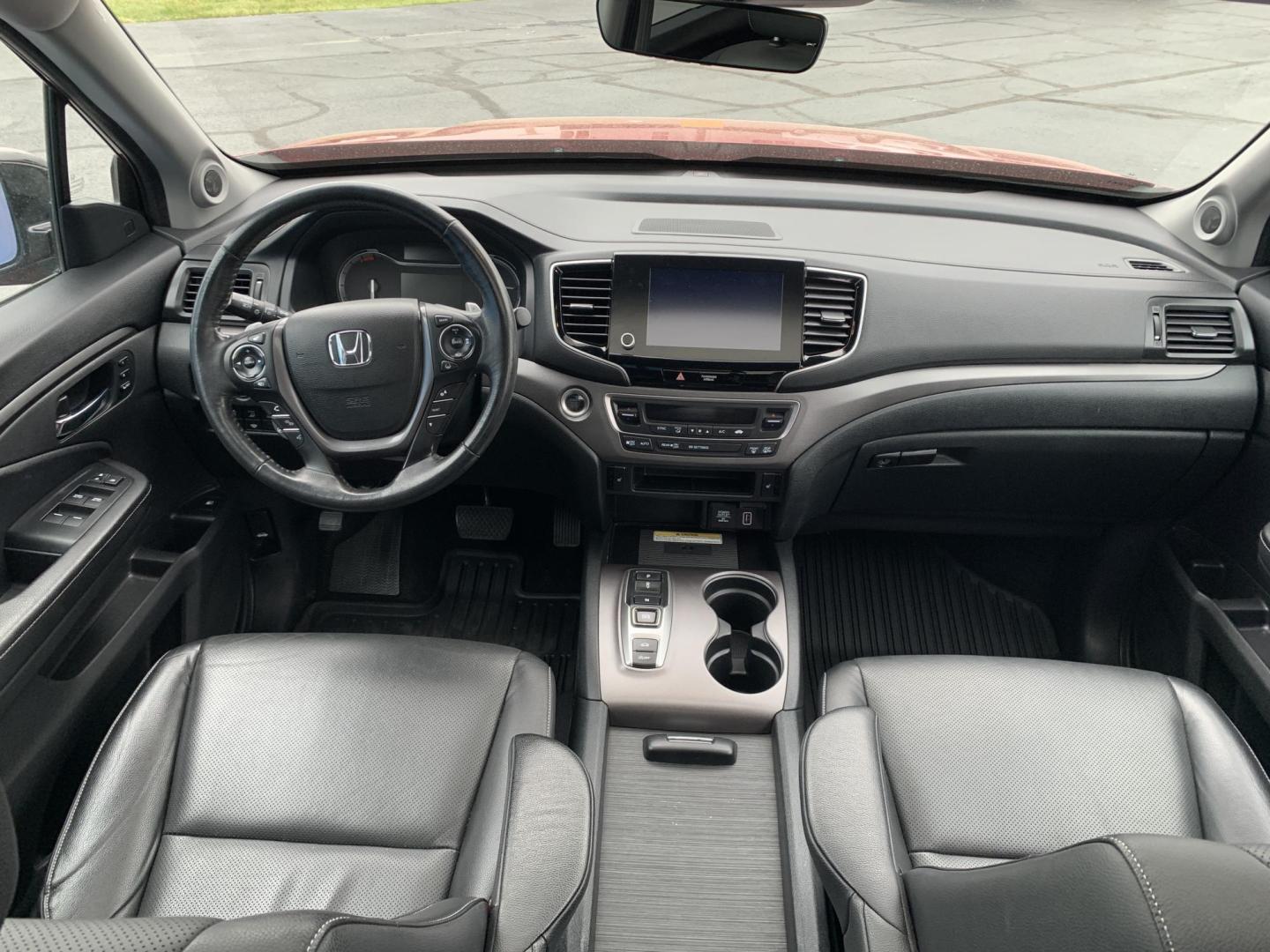 2022 RED /BLACK Honda Ridgeline RTL-E AWD (5FPYK3F71NB) with an 3.5L V6 SOHC 24V engine, Automatic transmission, located at 506 S. Kingshighway, Cape Girardeau, MO, 63703, (573) 235-5000, 37.294991, -89.553635 - 2022 Honda Ridgeline RTL-E AWD 69,xxx miles Adaptive Cruise Lane Departure Warning All Wheel Drive Power Seats Heated Seats Leather Seats Sunroof We have financing available and we accept trades! Fill out a credit application on our website or come by today! If you have any questions, gi - Photo#14