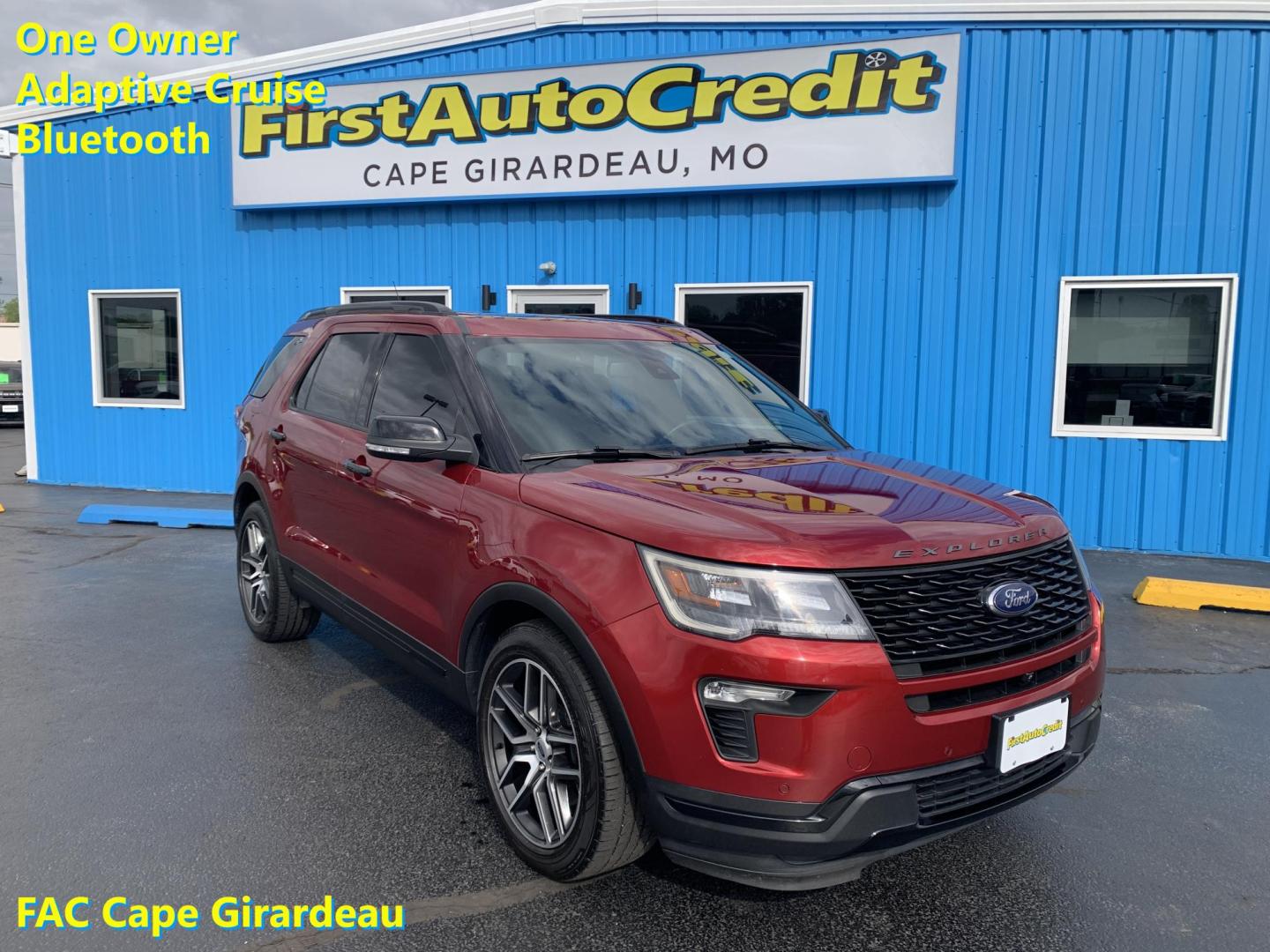 2018 MAROON /BLACK Ford Explorer Sport 4WD (1FM5K8GT8JG) with an 3.5L V6 DOHC 24V engine, Automatic transmission, located at 506 S. Kingshighway, Cape Girardeau, MO, 63703, (573) 235-5000, 37.294991, -89.553635 - 2018 Ford Explorer Sport 4WD 94,xxx miles One Owner 4 Wheel Drive Navigation Heated Steering Wheel Adaptive Cruise Bluetooth Backup Camera Sunroof Leather Seats Heated and Cooled Seats Power Windows/Locks/Mirrors Remote Start We have financing available and we accept trades! Fill out - Photo#0