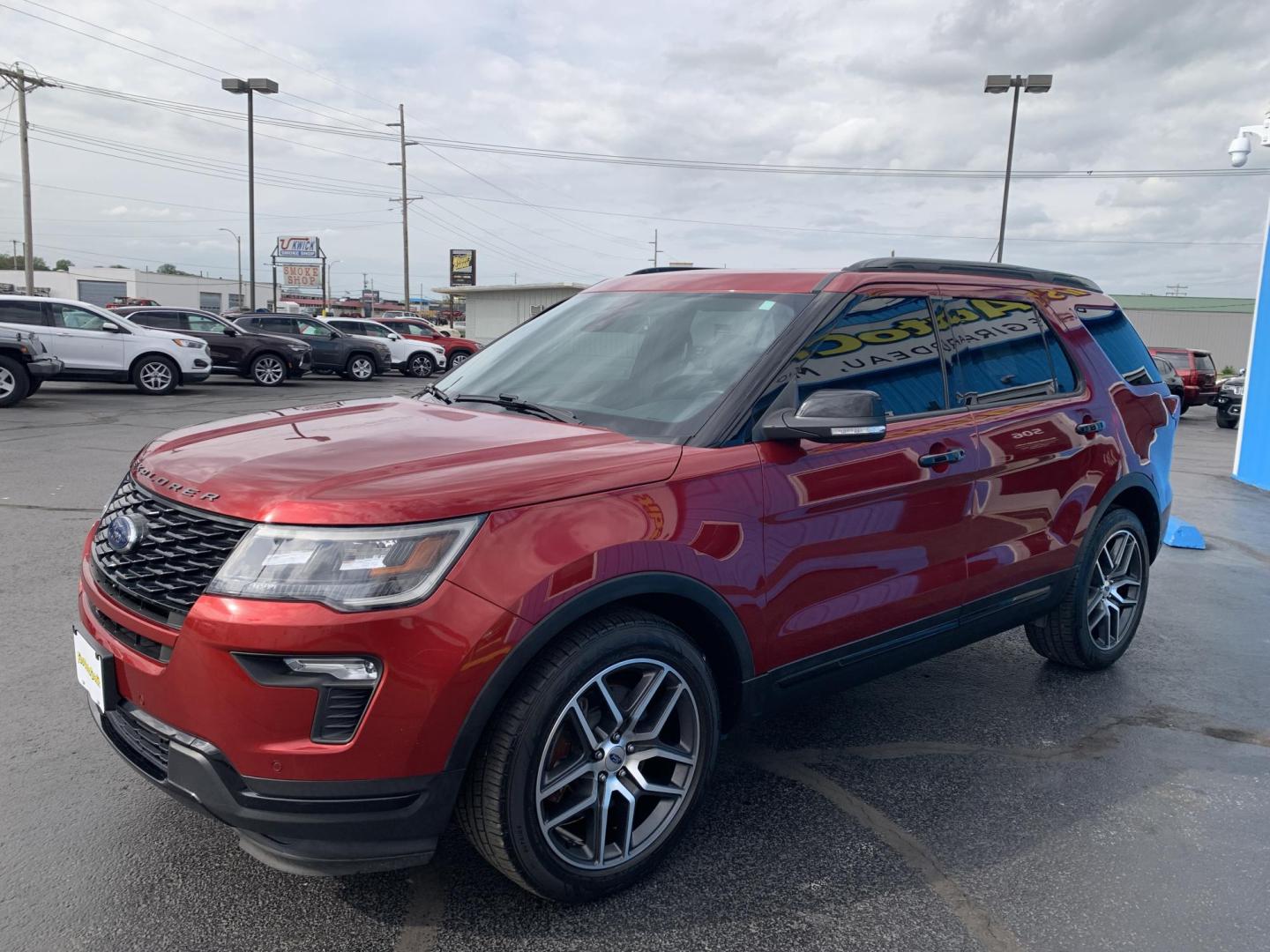 2018 MAROON /BLACK Ford Explorer Sport 4WD (1FM5K8GT8JG) with an 3.5L V6 DOHC 24V engine, Automatic transmission, located at 506 S. Kingshighway, Cape Girardeau, MO, 63703, (573) 235-5000, 37.294991, -89.553635 - 2018 Ford Explorer Sport 4WD 94,xxx miles One Owner 4 Wheel Drive Navigation Heated Steering Wheel Adaptive Cruise Bluetooth Backup Camera Sunroof Leather Seats Heated and Cooled Seats Power Windows/Locks/Mirrors Remote Start We have financing available and we accept trades! Fill out - Photo#3