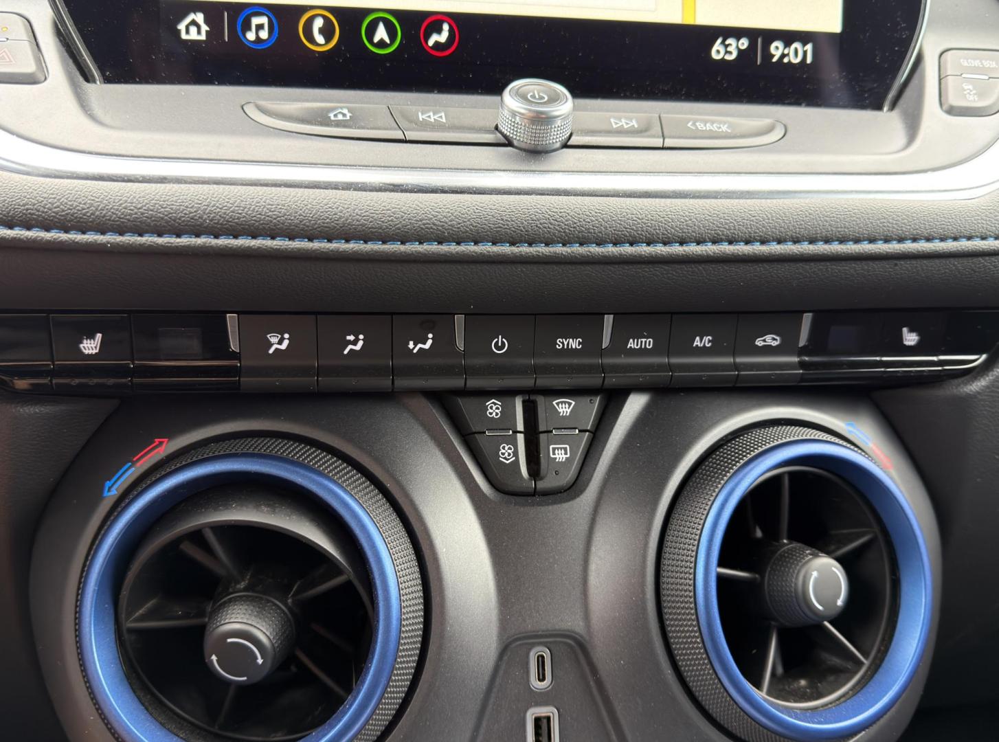 2023 GRAY /Blue Chevrolet Blazer RS (3GNKBERSXPS) with an 3.6L V6 engine, Automatic transmission, located at 2990 Old Orchard Rd., Jackson, MO, 63755, 37.354214, -89.612106 - 2023 Chevrolet Blazer RS 41xxx miles Front Wheel Drive 3.6L V6 Automatic Leather Navigation Backup Camera Power/Heated Seats Heated Steering Wheel Bluetooth Remote Start Cruise Power Windows/Locks/Mirrors We have financing available and we accept trades! Fill out a credit application o - Photo#4