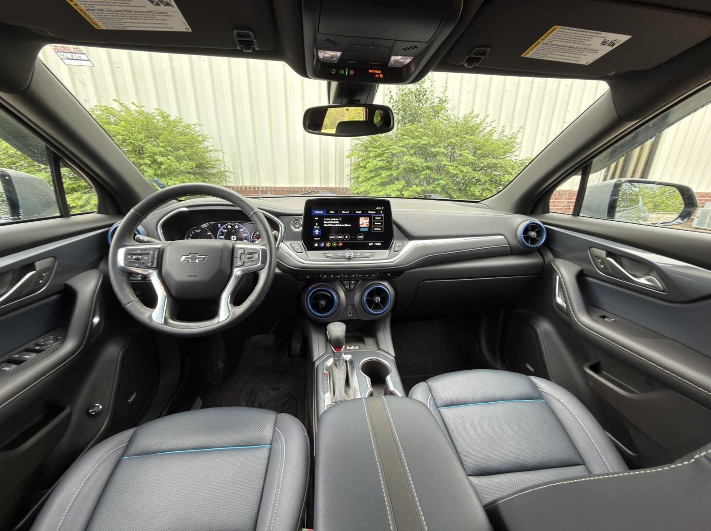 2023 GRAY /Blue Chevrolet Blazer RS (3GNKBERSXPS) with an 3.6L V6 engine, Automatic transmission, located at 2990 Old Orchard Rd., Jackson, MO, 63755, 37.354214, -89.612106 - 2023 Chevrolet Blazer RS 41xxx miles Front Wheel Drive 3.6L V6 Automatic Leather Navigation Backup Camera Power/Heated Seats Heated Steering Wheel Bluetooth Remote Start Cruise Power Windows/Locks/Mirrors We have financing available and we accept trades! Fill out a credit application o - Photo#23