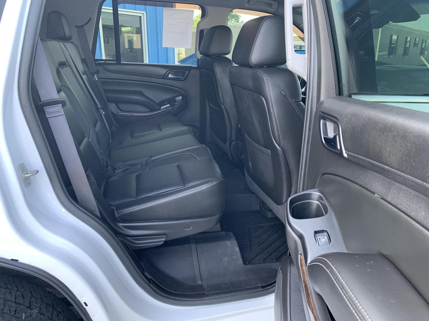 2015 WHITE /BLACK Chevrolet Tahoe LT 4WD (1GNSKBKC9FR) with an 5.3L V8 OHV 16V engine, Automatic transmission, located at 506 S. Kingshighway, Cape Girardeau, MO, 63703, (573) 235-5000, 37.294991, -89.553635 - 2015 Chevrolet Tahoe LT 4WD 129,xxx Miles 3rd. Row Leather Seats Heated Seats Power Lift gate Adaptive Cruise Bluetooth Bose Stereo Power Windows/Locks/Mirrors Remote Start 4 Wheel Drive We have financing available and we accept trades! Fill out a credit application on our website or com - Photo#14