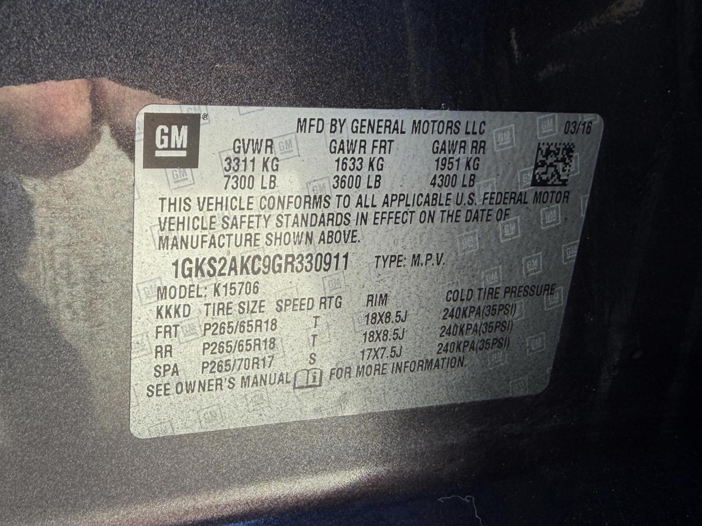 2016 GRAY /Black GMC Yukon SLE 4WD (1GKS2AKC9GR) with an 5.3L V8 engine, Automatic transmission, located at 2990 Old Orchard Rd., Jackson, MO, 63755, 37.354214, -89.612106 - 2016 GMC Yukon SLE 201xxx miles 4 Wheel Drive 5.3L V8 Automatic Leather 3rd Row Backup Camera Power/Heated Seats Bluetooth Remote Start Cruise Power Windows/Locks/Mirrors We have financing available and we accept trades! Fill out a credit application on our website or come by today! If - Photo#49