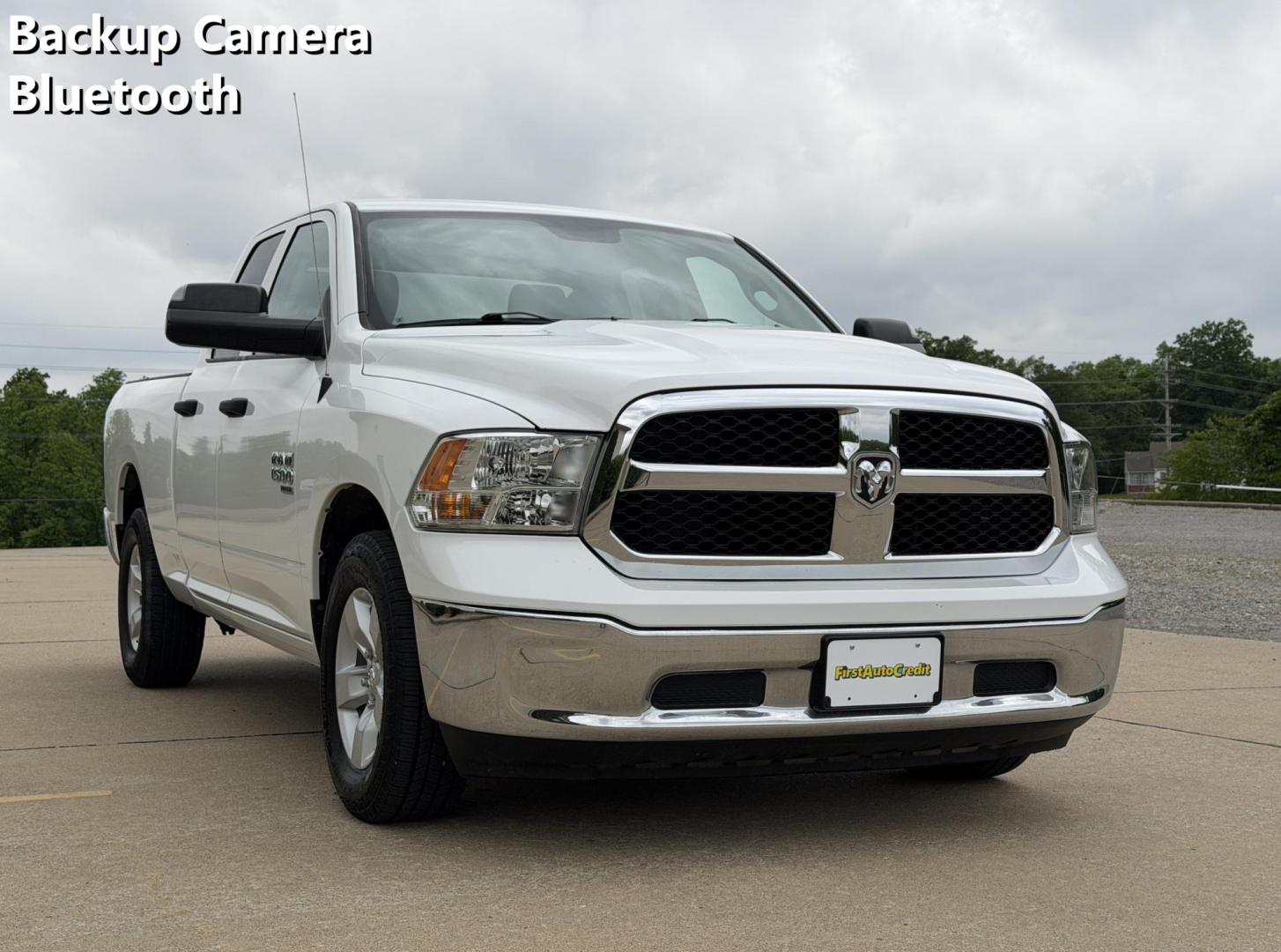 2019 WHITE /Gray RAM 1500 Tradesman Quad Cab 2WD (1C6RR6FG8KS) with an 3.6L V6 engine, Automatic transmission, located at 2990 Old Orchard Rd., Jackson, MO, 63755, 37.354214, -89.612106 - 2019 Ram 1500 Classic Tradesman 88xxx miles Rear Wheel Drive 3.6L V6 Automatic Backup Camera Bluetooth Cruise Power Windows/Locks/Mirrors We have financing available and we accept trades! Fill out a credit application on our website or come by today! If you have any questions, give us a ca - Photo#0