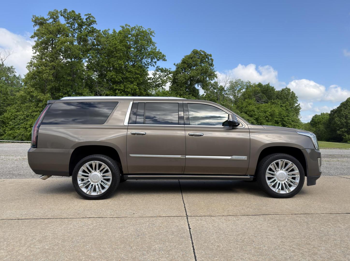 2016 BROWN /Brown Cadillac Escalade ESV Platinum 4WD (1GYS4KKJ9GR) with an 6.2L V8 engine, Automatic transmission, located at 2990 Old Orchard Rd., Jackson, MO, 63755, 37.354214, -89.612106 - 2016 Cadillac Escalade ESV Platinum 87xxx miles 4 Wheel Drive 6.2L V8 Automatic Leather 3rd Row Rear Entertainment Navigation Power/Heated/Cooled Seats Heated Rear Seats Heated Steering Wheel Backup Camera Sunroof Bluetooth Power Running Boards Remote Start Cruise Power Windows/Loc - Photo#16