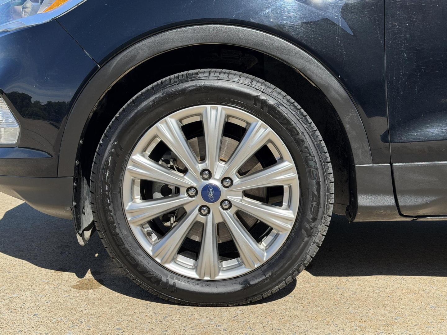 2017 BLACK /Black Ford Escape Titanium 4WD (1FMCU9J91HU) with an 2.0L 4 Cyl. engine, Automatic transmission, located at 2990 Old Orchard Rd., Jackson, MO, 63755, 37.354214, -89.612106 - 2017 Ford Escape Titanium 99xxx miles 4 Wheel Drive 2.0L 4 Cyl. Automatic Leather Backup Camera Power/Heated Seats Sunroof Bluetooth Remote Start Cruise Power Windows/Locks/Mirrors We have financing available and we accept trades! Fill out a credit application on our website or come by - Photo#42