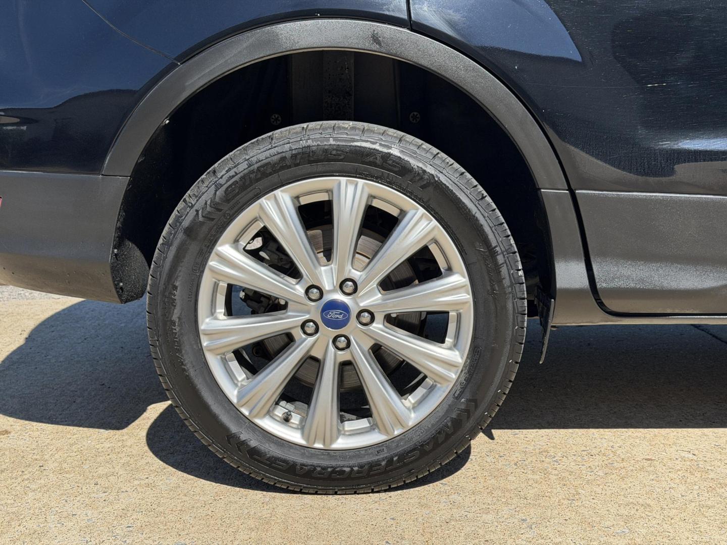 2017 BLACK /Black Ford Escape Titanium 4WD (1FMCU9J91HU) with an 2.0L 4 Cyl. engine, Automatic transmission, located at 2990 Old Orchard Rd., Jackson, MO, 63755, 37.354214, -89.612106 - 2017 Ford Escape Titanium 99xxx miles 4 Wheel Drive 2.0L 4 Cyl. Automatic Leather Backup Camera Power/Heated Seats Sunroof Bluetooth Remote Start Cruise Power Windows/Locks/Mirrors We have financing available and we accept trades! Fill out a credit application on our website or come by - Photo#44