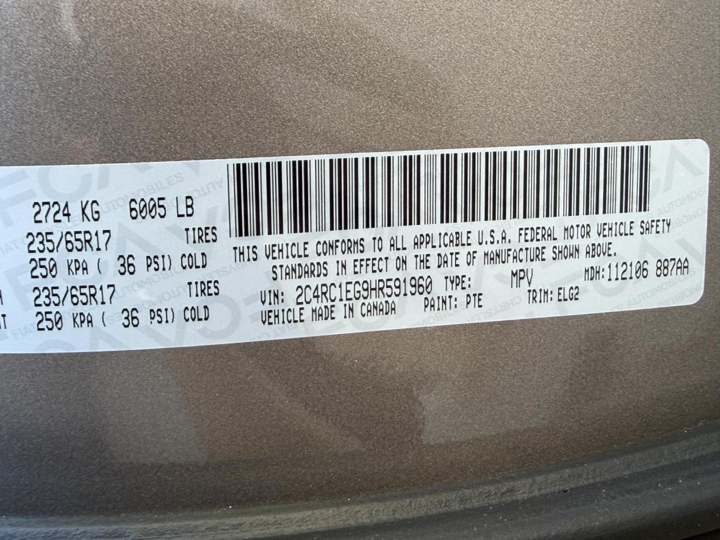 2017 TAN /Tan Chrysler Pacifica Touring-L Plus (2C4RC1EG9HR) with an 3.6L V6 engine, Automatic transmission, located at 2990 Old Orchard Rd., Jackson, MO, 63755, 37.354214, -89.612106 - 2017 Chrysler Pacifica Touring-L Plus 121xxx miles Front Wheel Drive 3.6L V6 Automatic Leather Stow 'N Go Navigation Rear Entertainment Power/Heated Seats Heated Rear Seats Heated Steering Wheel Backup Camera Bluetooth Remote Start Cruise Power Windows/Locks/Mirrors We have financin - Photo#63